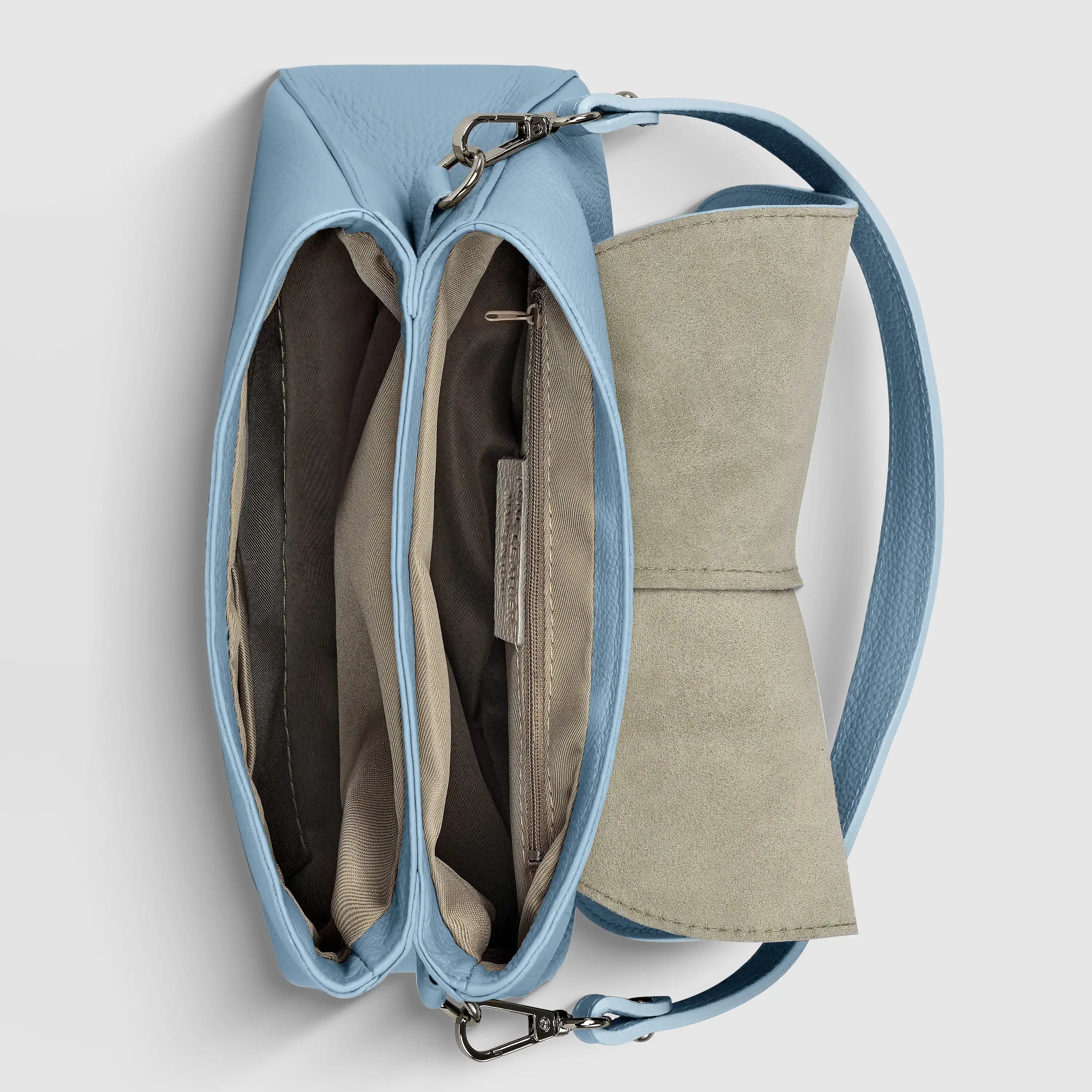 Italian Calf Leather Shoulder Bag – Structured Minimalist Purse