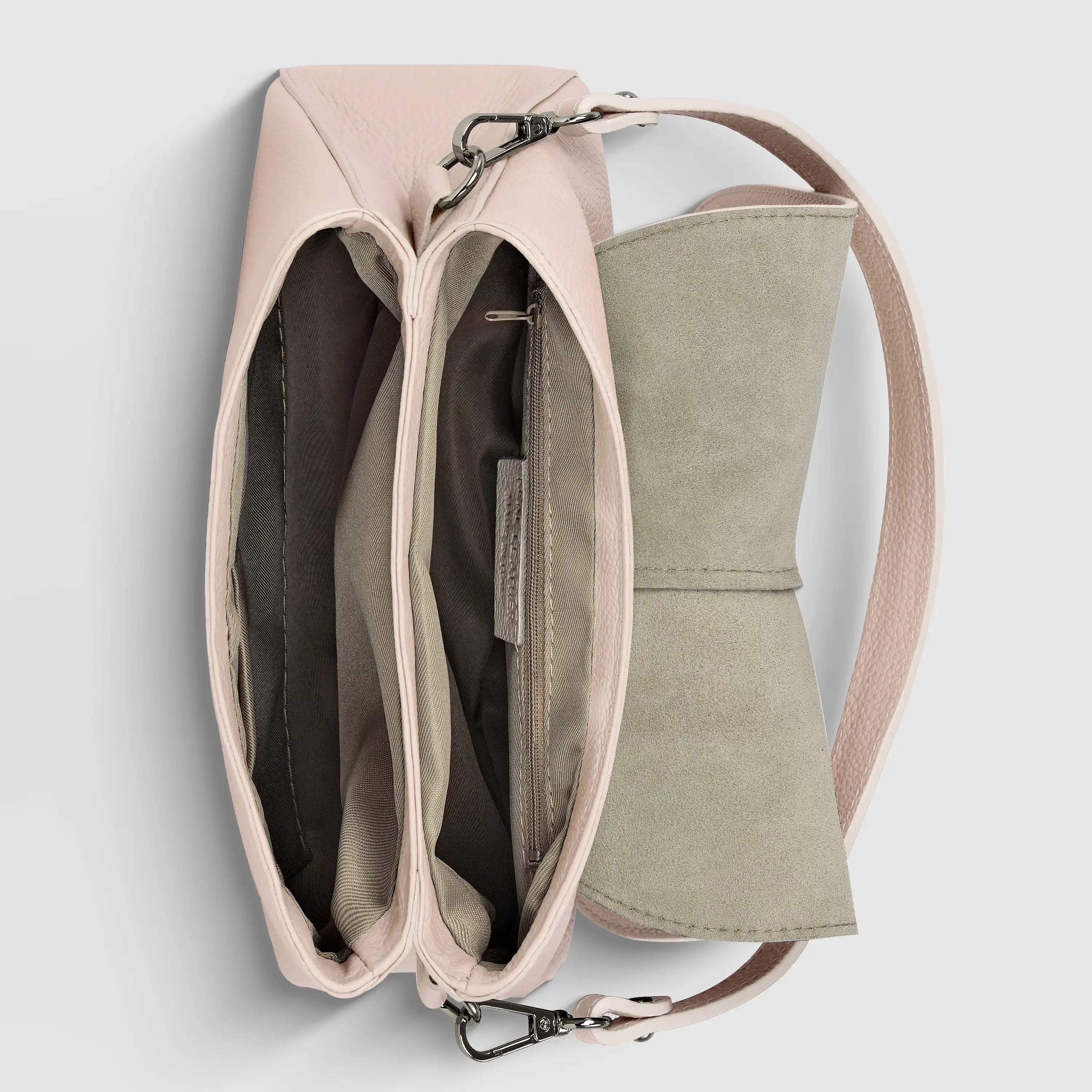 Italian Calf Leather Shoulder Bag – Structured Minimalist Purse