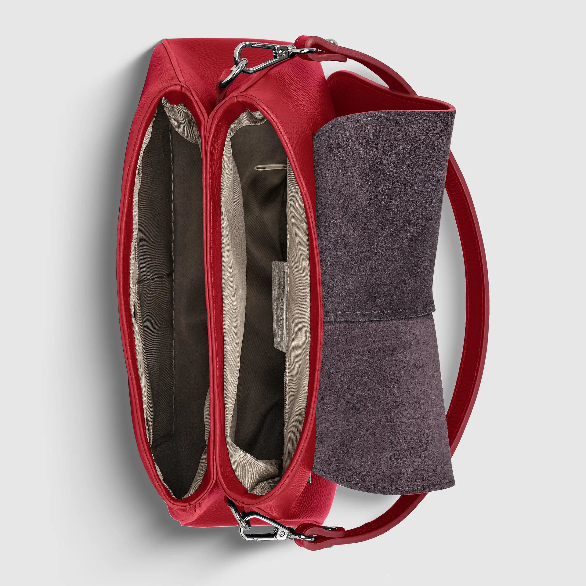 Italian Calf Leather Shoulder Bag – Structured Minimalist Purse
