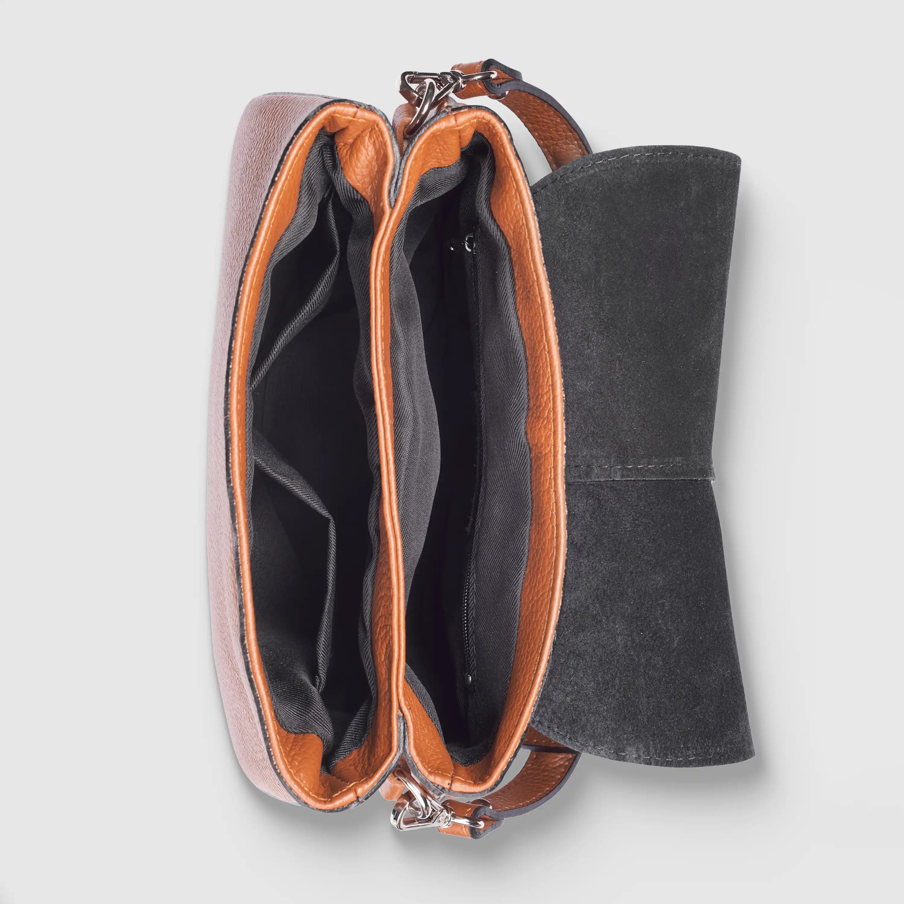 Italian Calf Leather Shoulder Bag – Structured Minimalist Purse
