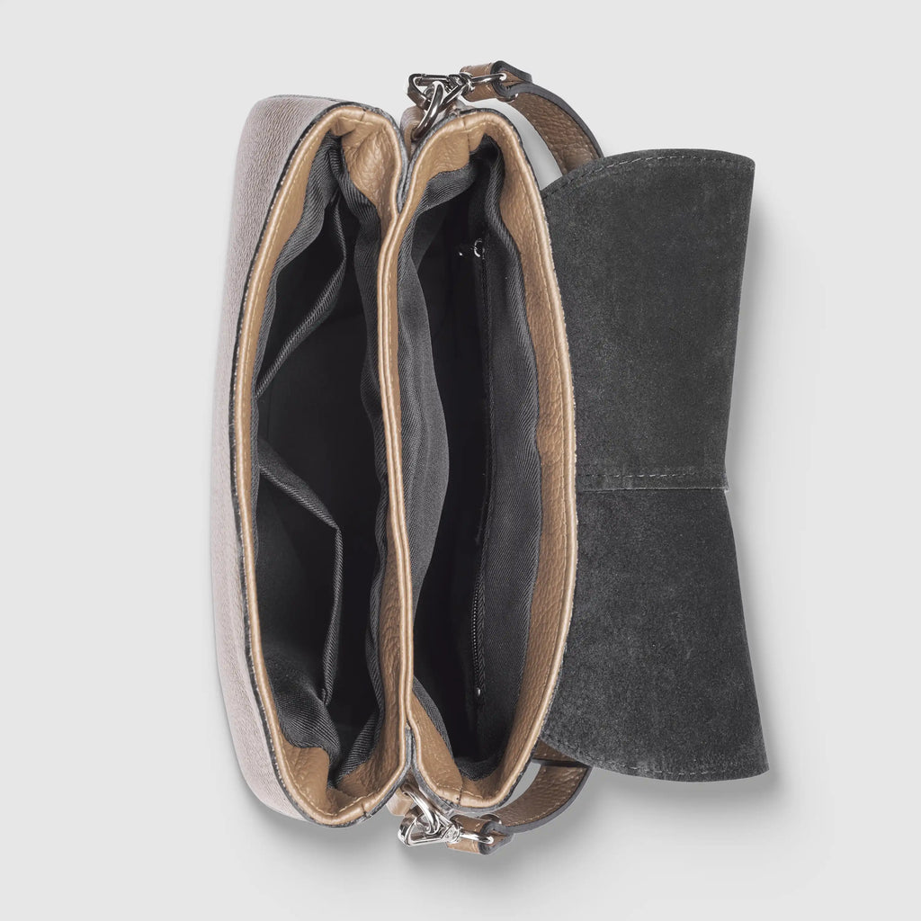 Italian Calf Leather Shoulder Bag – Structured Minimalist Purse