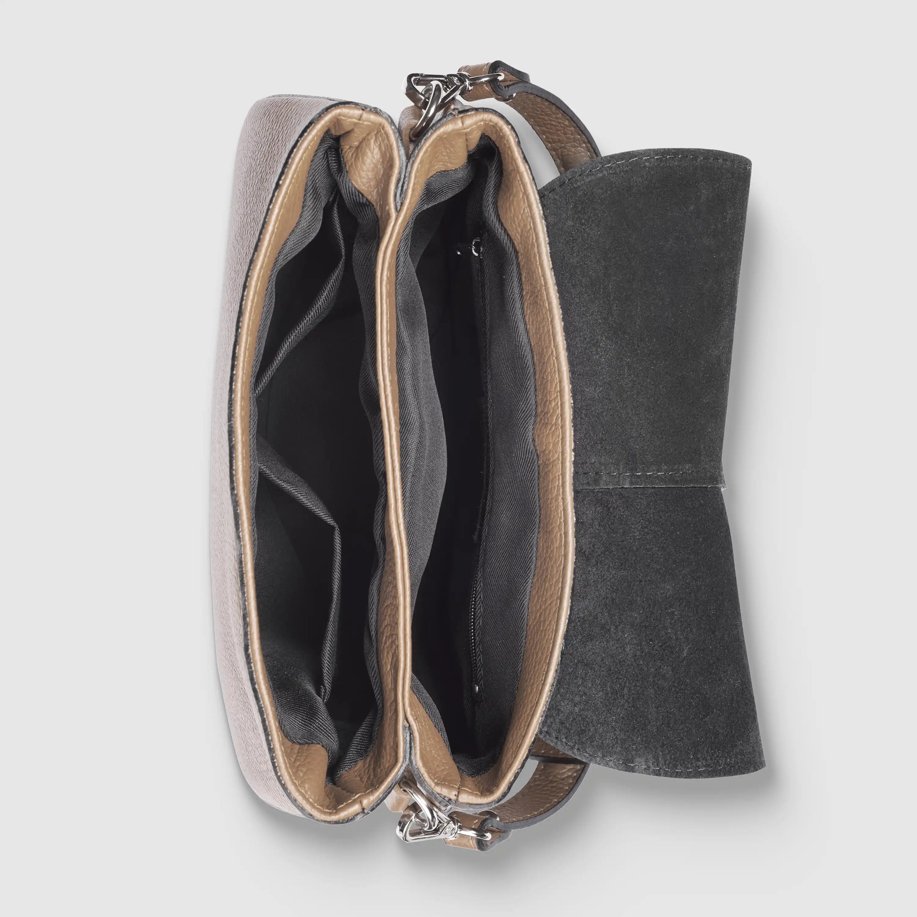 Italian Calf Leather Shoulder Bag – Structured Minimalist Purse