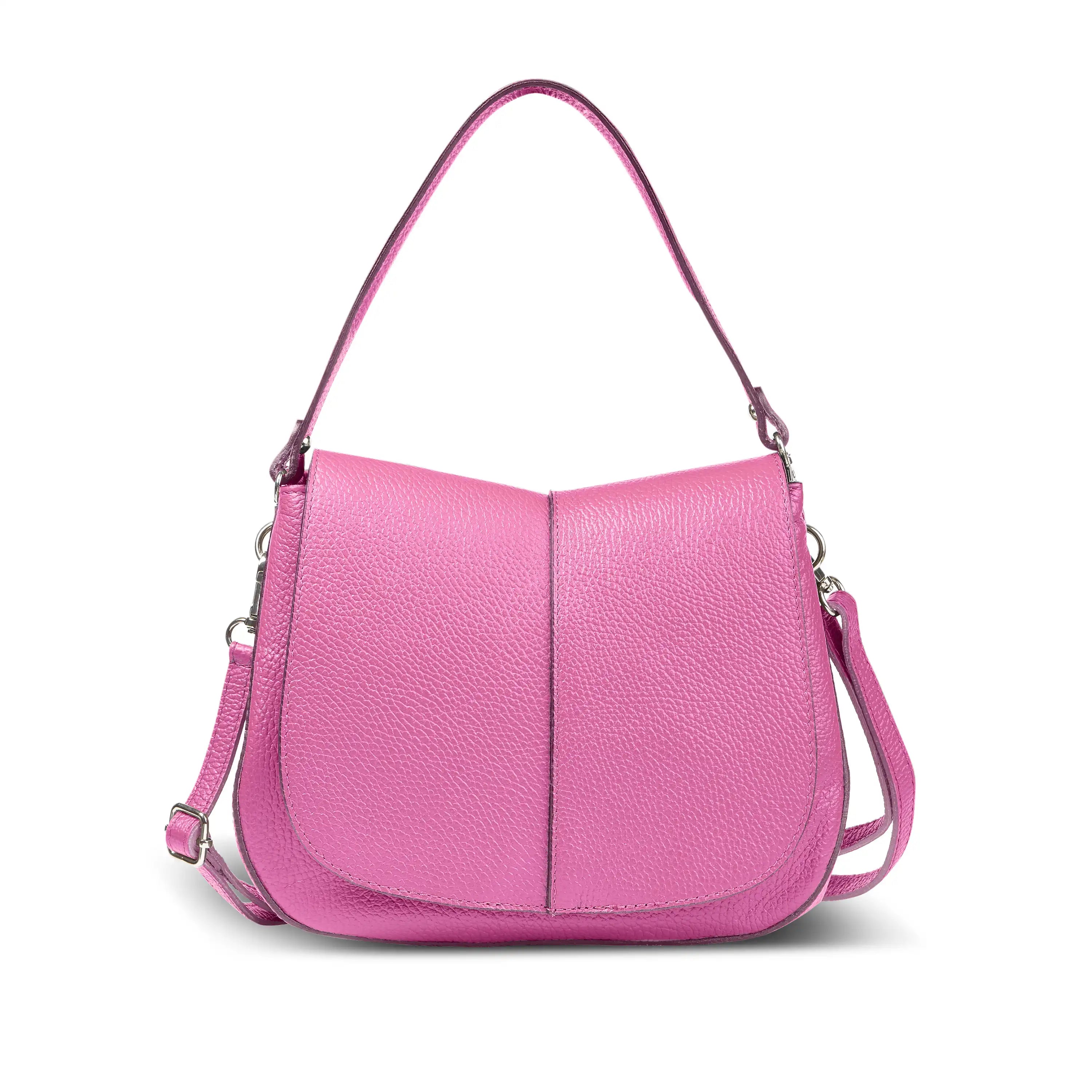 Italian Calf Leather Shoulder Bag – Structured Minimalist Purse