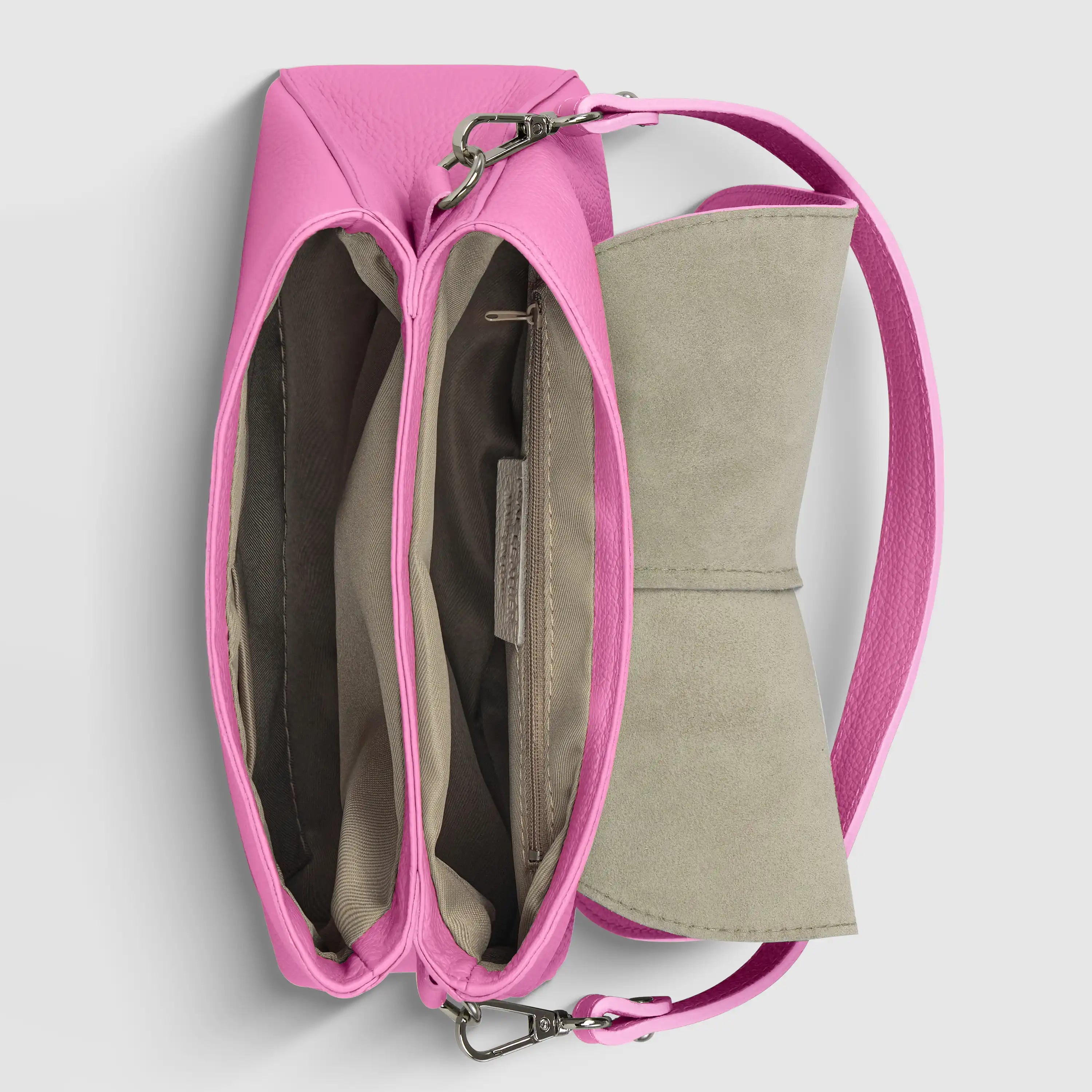 Italian Calf Leather Shoulder Bag – Structured Minimalist Purse