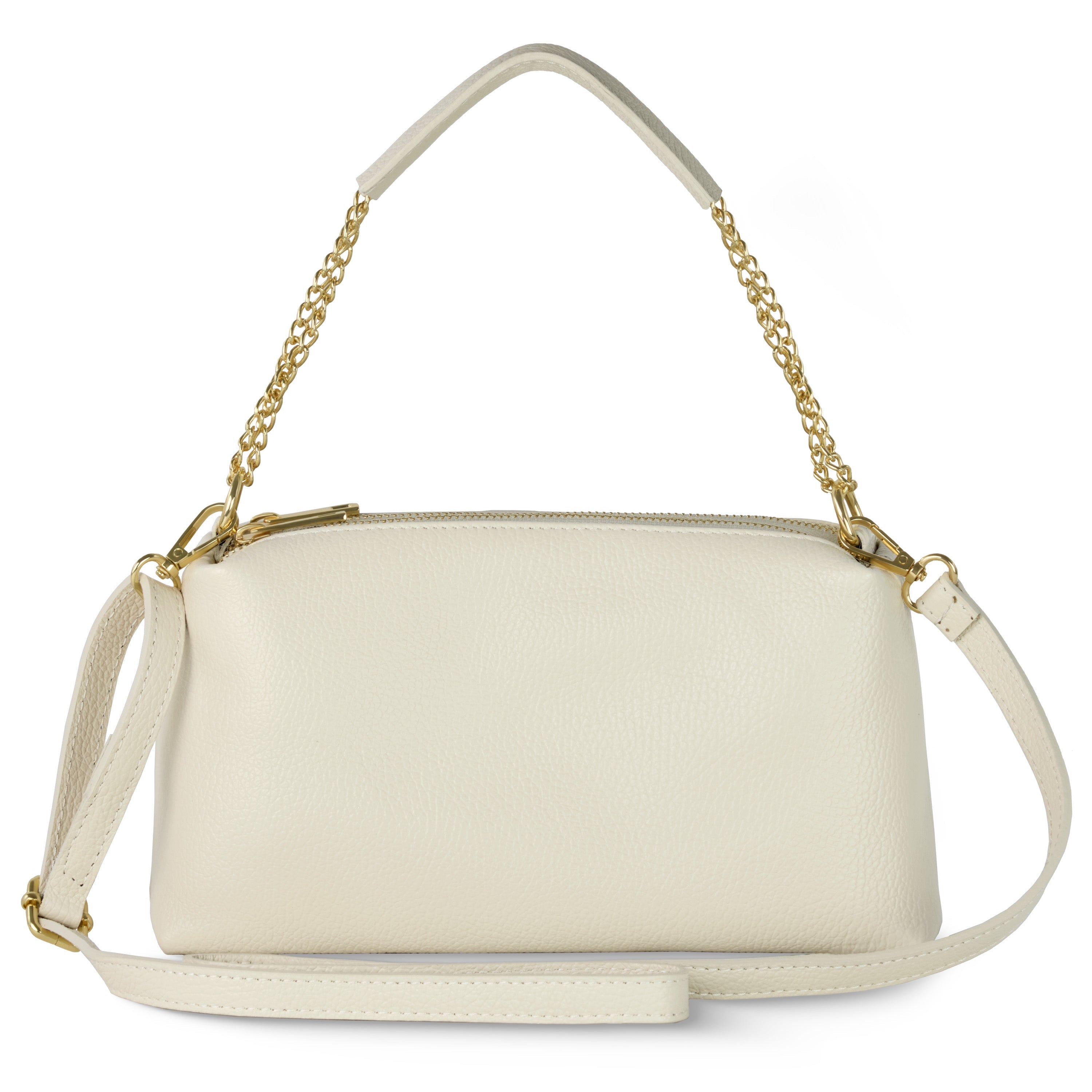 Italian Calf Leather Crossbody Bag – Medium Chain Handle Purse