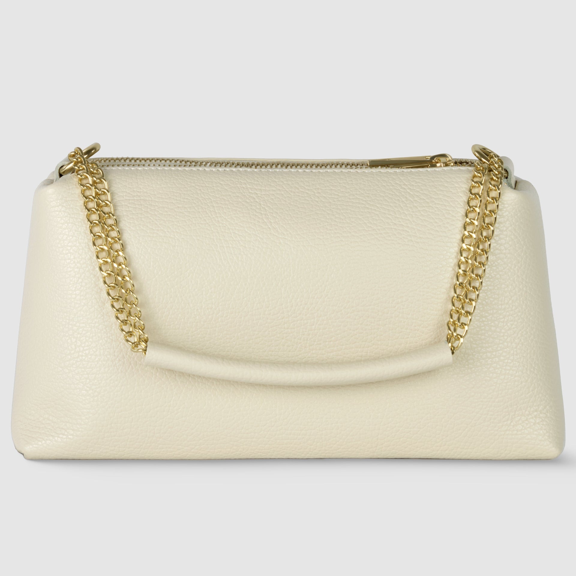 Italian Calf Leather Crossbody Bag – Medium Chain Handle Purse