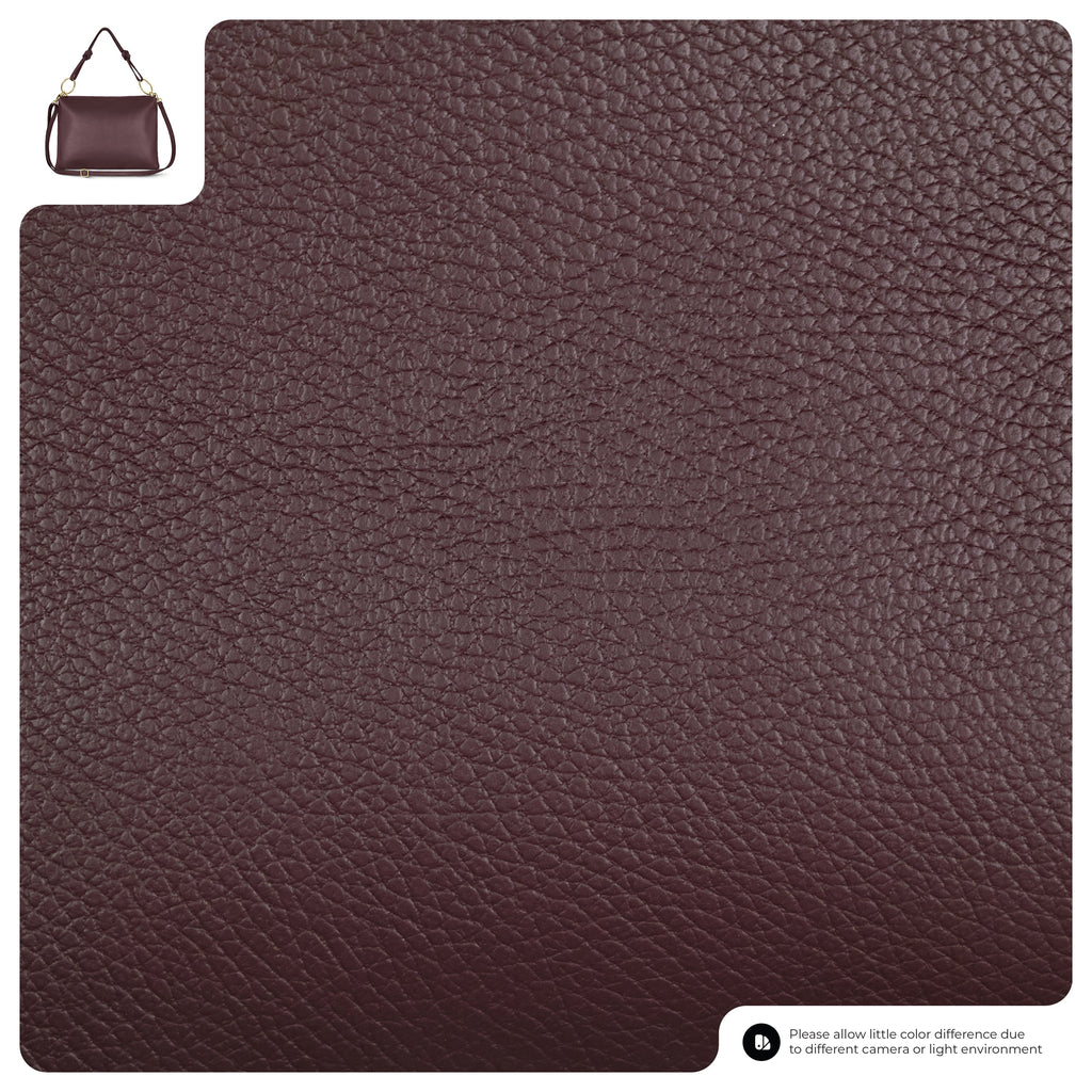 Italian Genuine Calf Leather Shoulder Bag with Knotted Handle