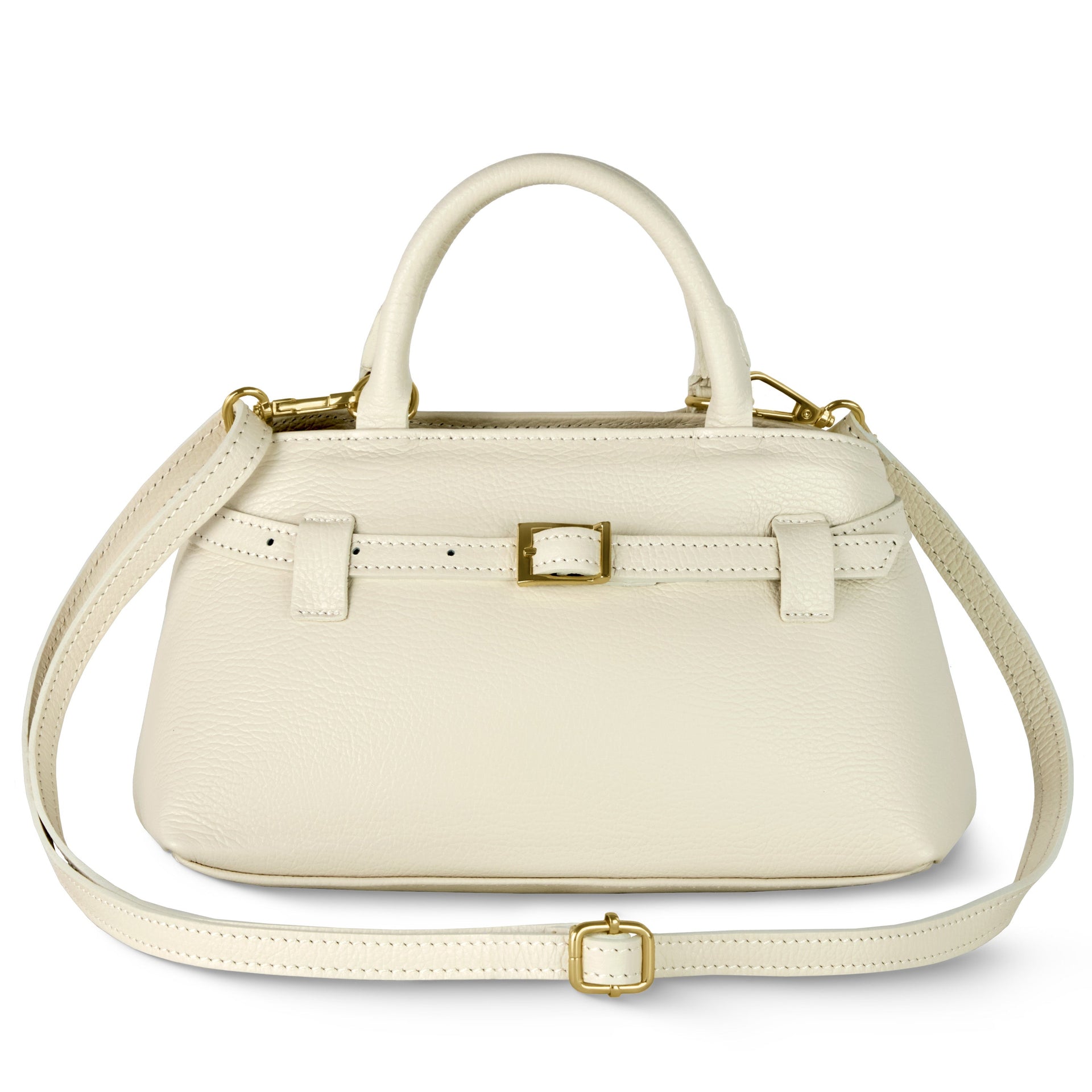 Italian Genuine Calf Leather Top-Handle Bag Multi-Color