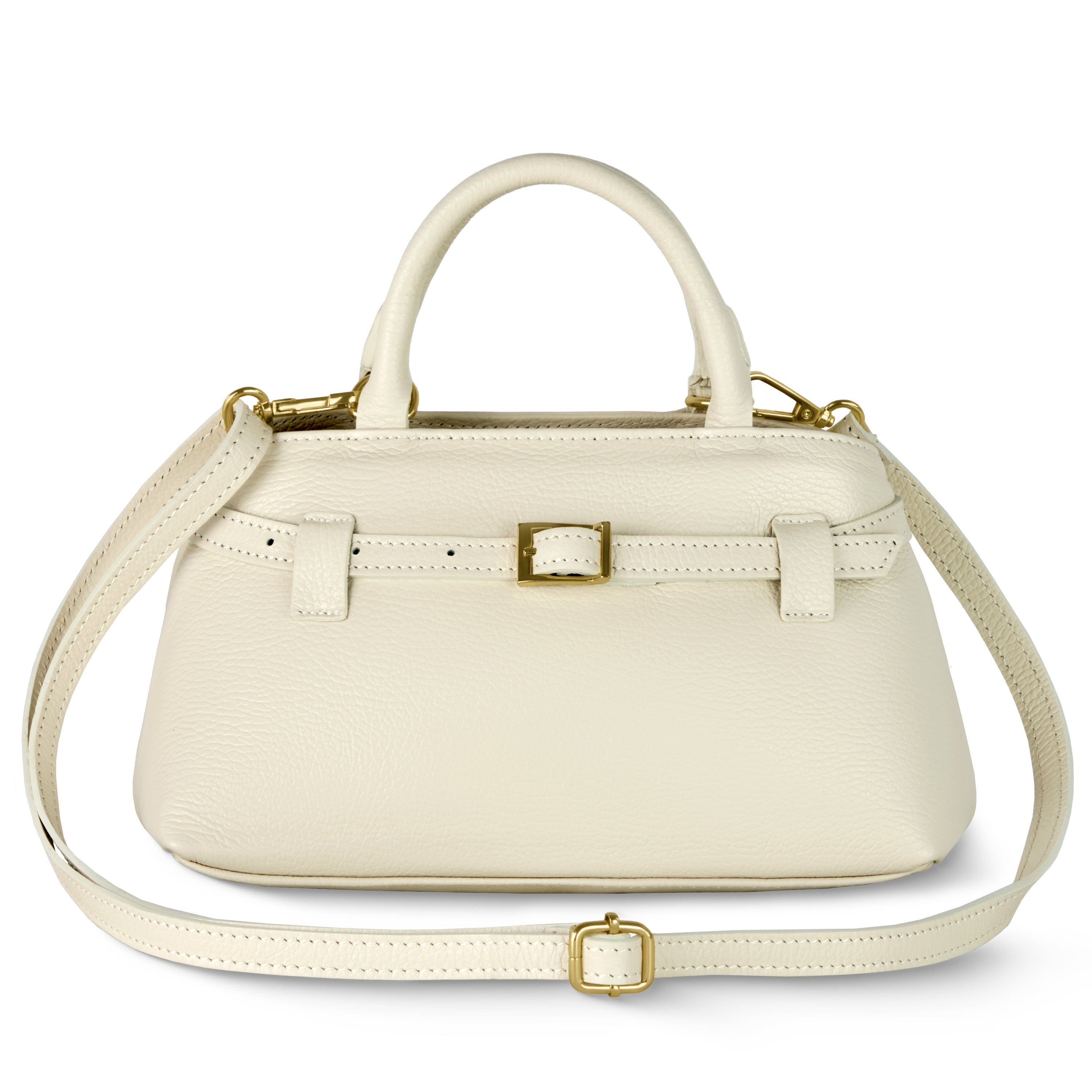 Italian Genuine Calf Leather Top-Handle Bag Multi-Color