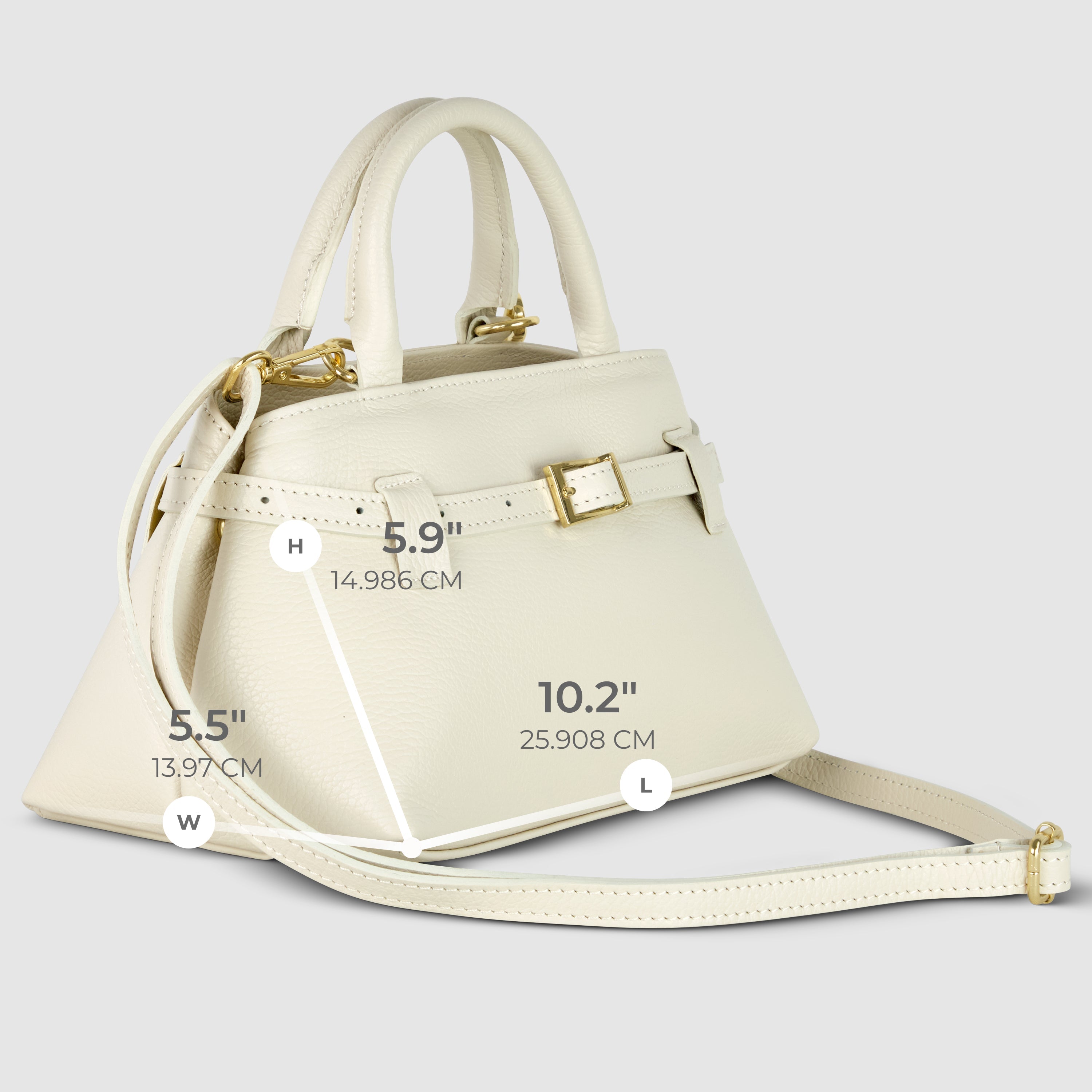 Italian Genuine Calf Leather Top-Handle Bag Multi-Color
