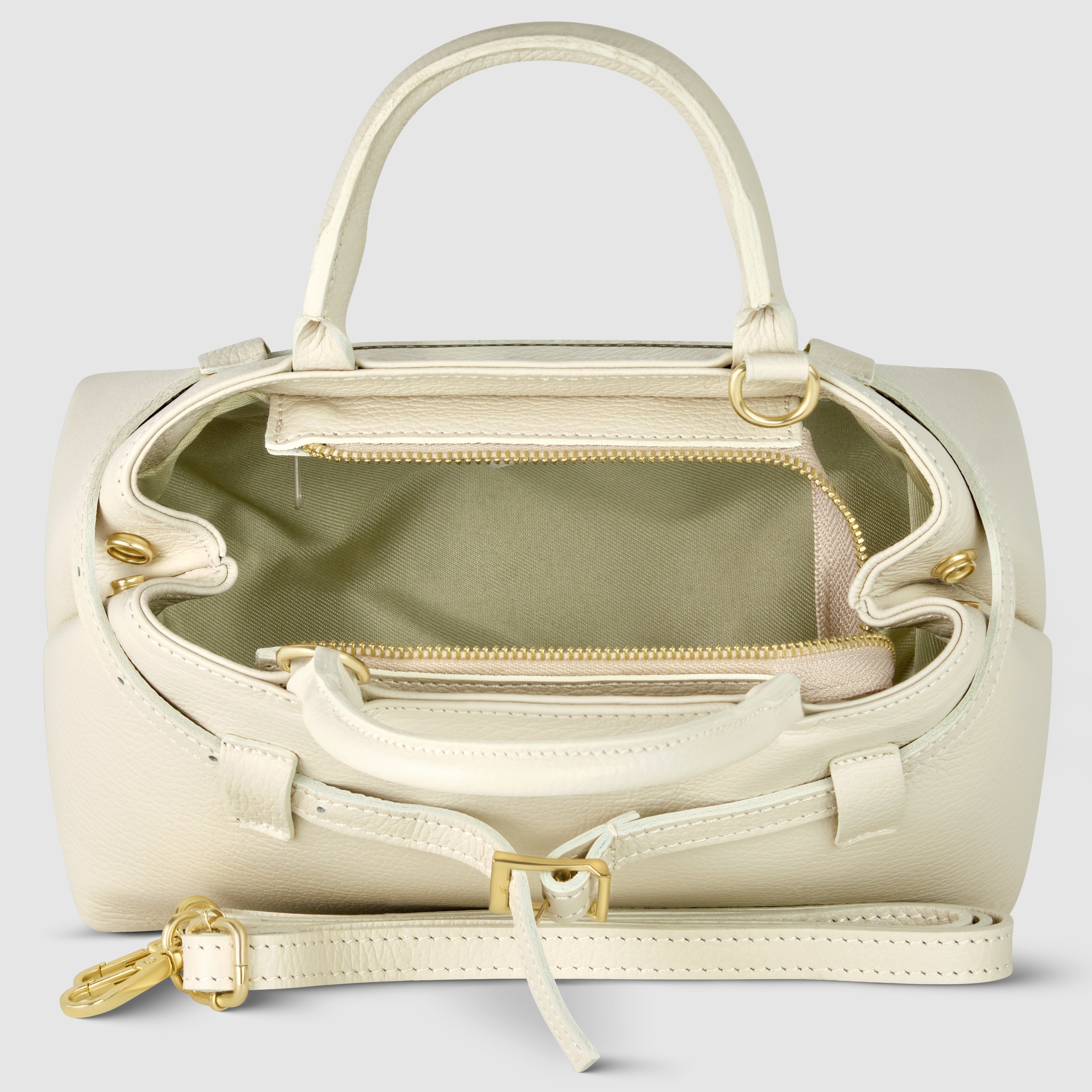 Italian Genuine Calf Leather Top-Handle Bag Multi-Color