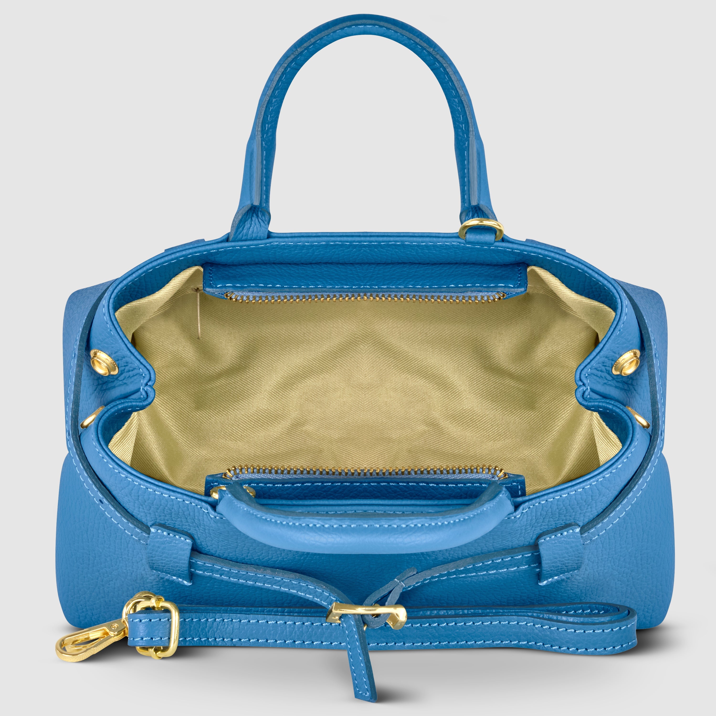 Italian Genuine Calf Leather Top-Handle Bag Multi-Color