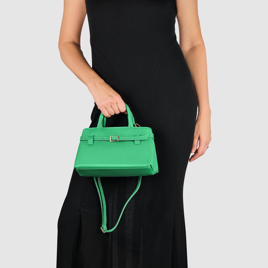 Italian Genuine Calf Leather Top-Handle Bag Multi-Color