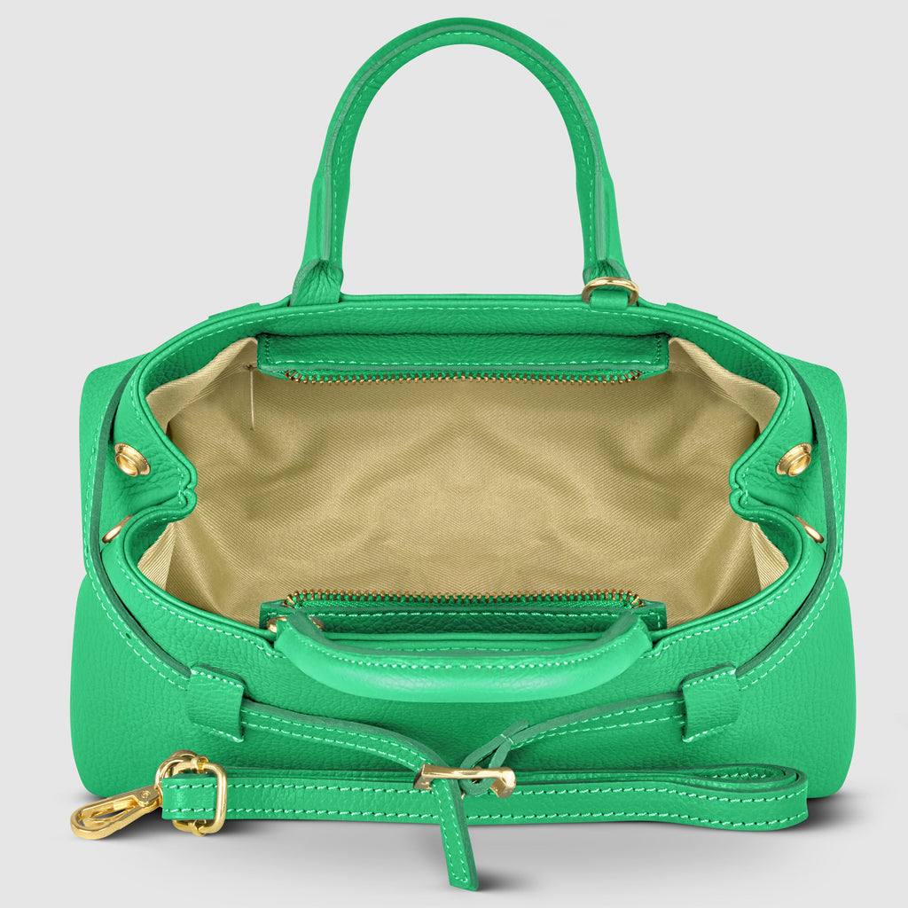 Italian Genuine Calf Leather Top-Handle Bag Multi-Color