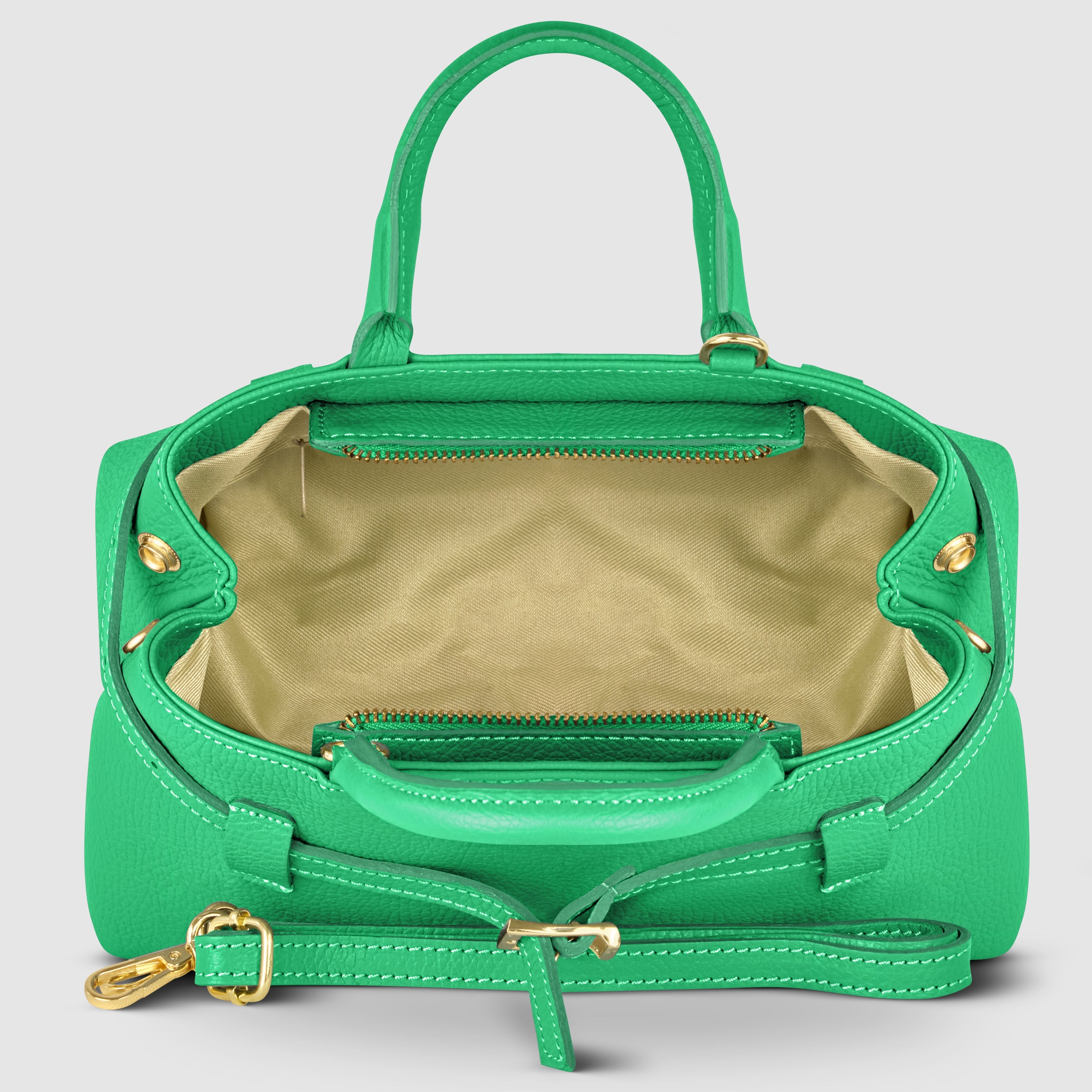 Italian Genuine Calf Leather Top-Handle Bag Multi-Color