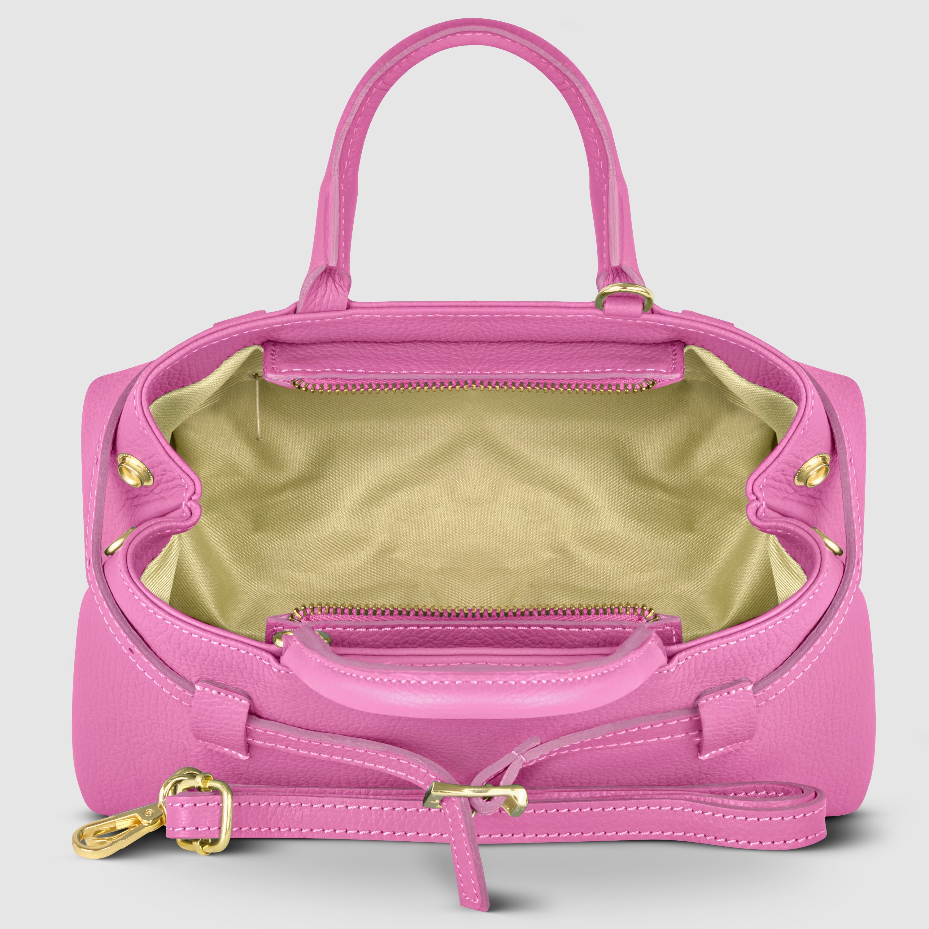 Italian Genuine Calf Leather Top-Handle Bag Multi-Color