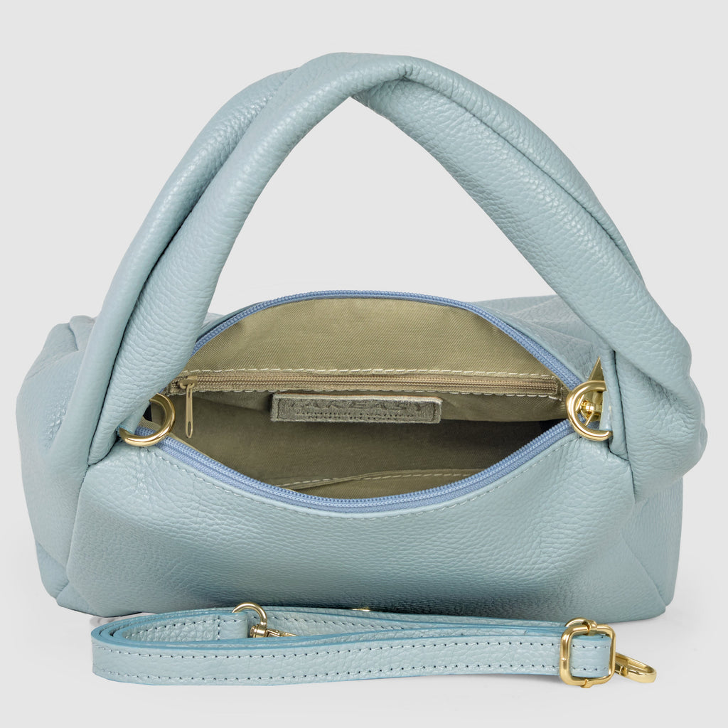 Italian Genuine Calf Leather Top-Handle Bag