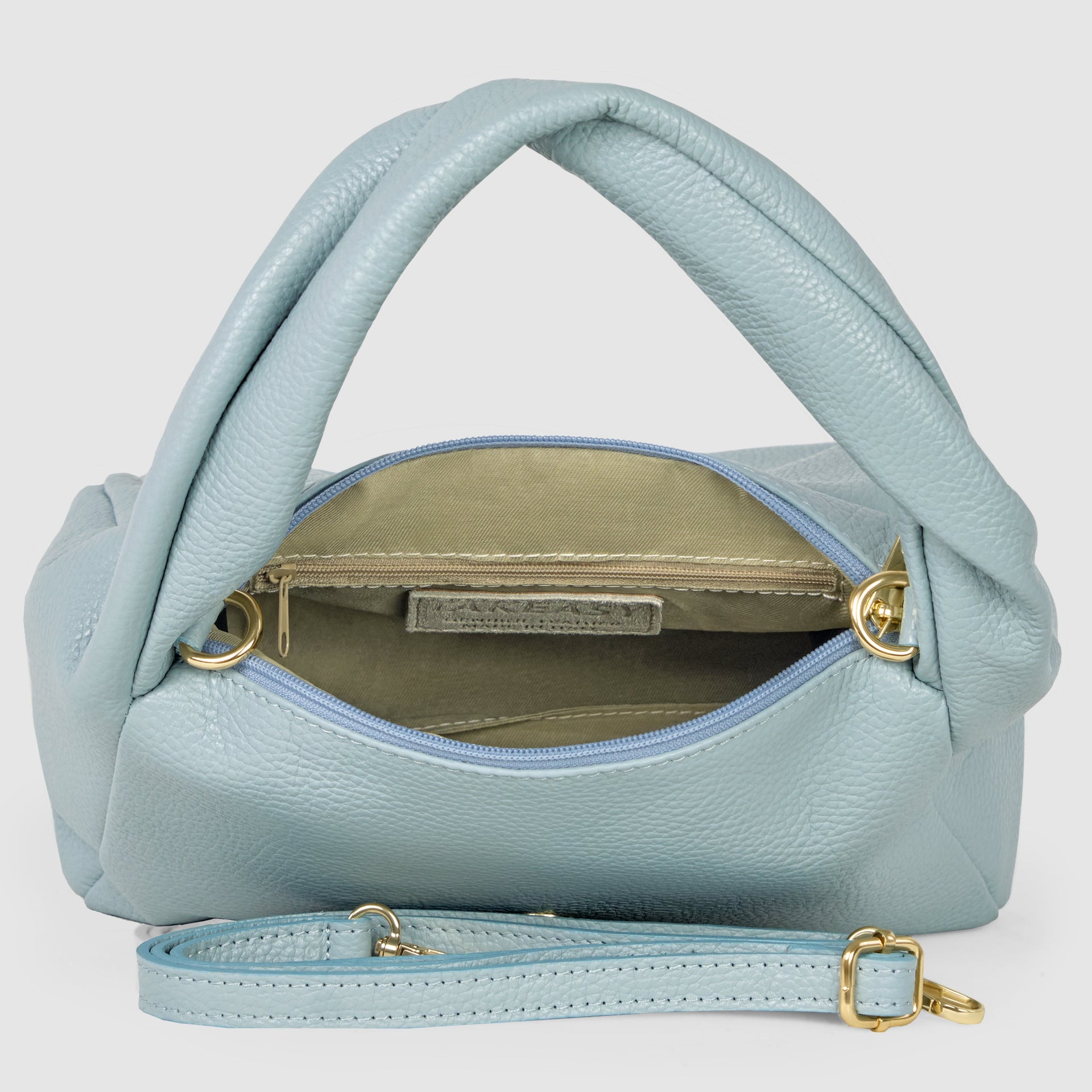 Italian Genuine Calf Leather Top-Handle Bag