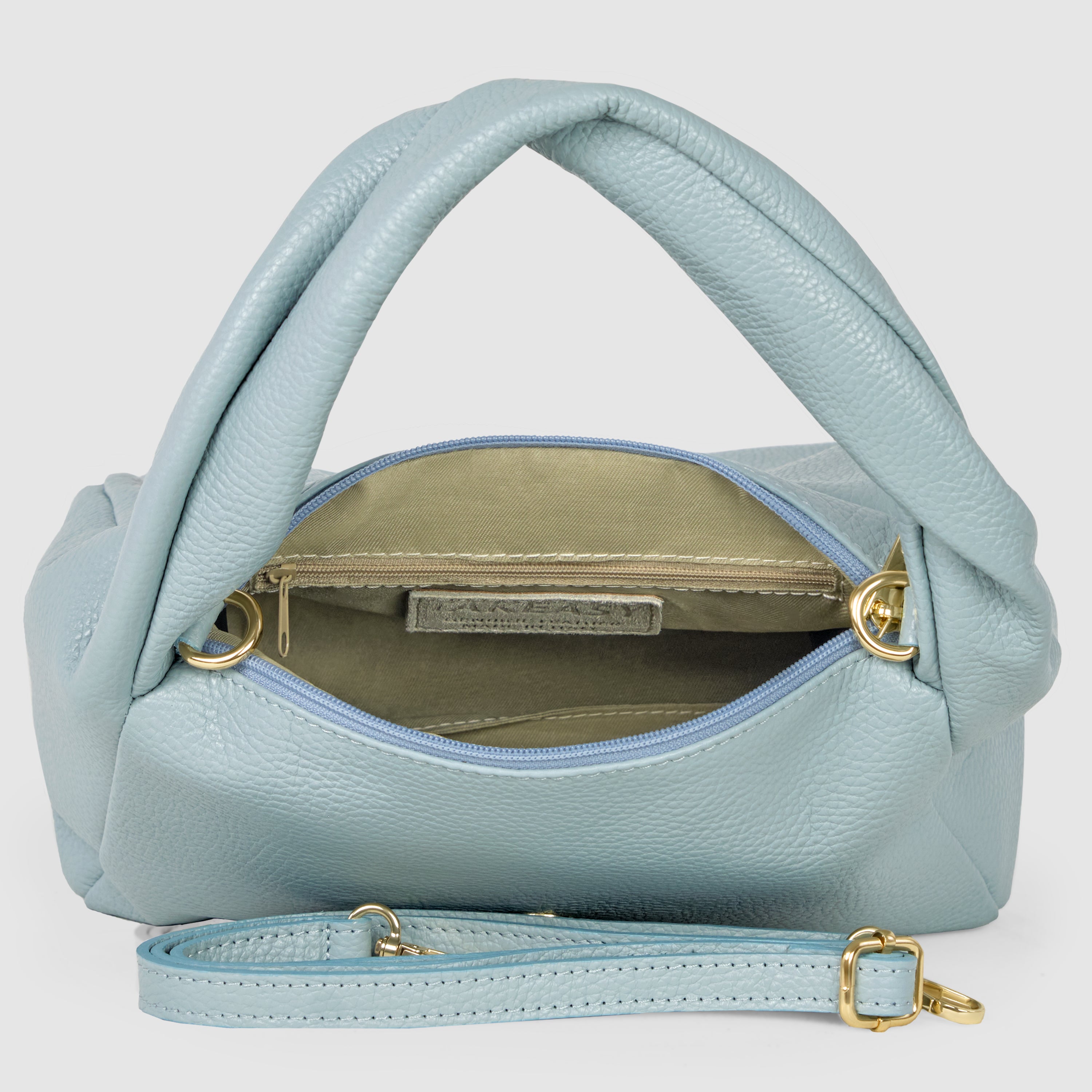 Italian Genuine Calf Leather Top-Handle Bag