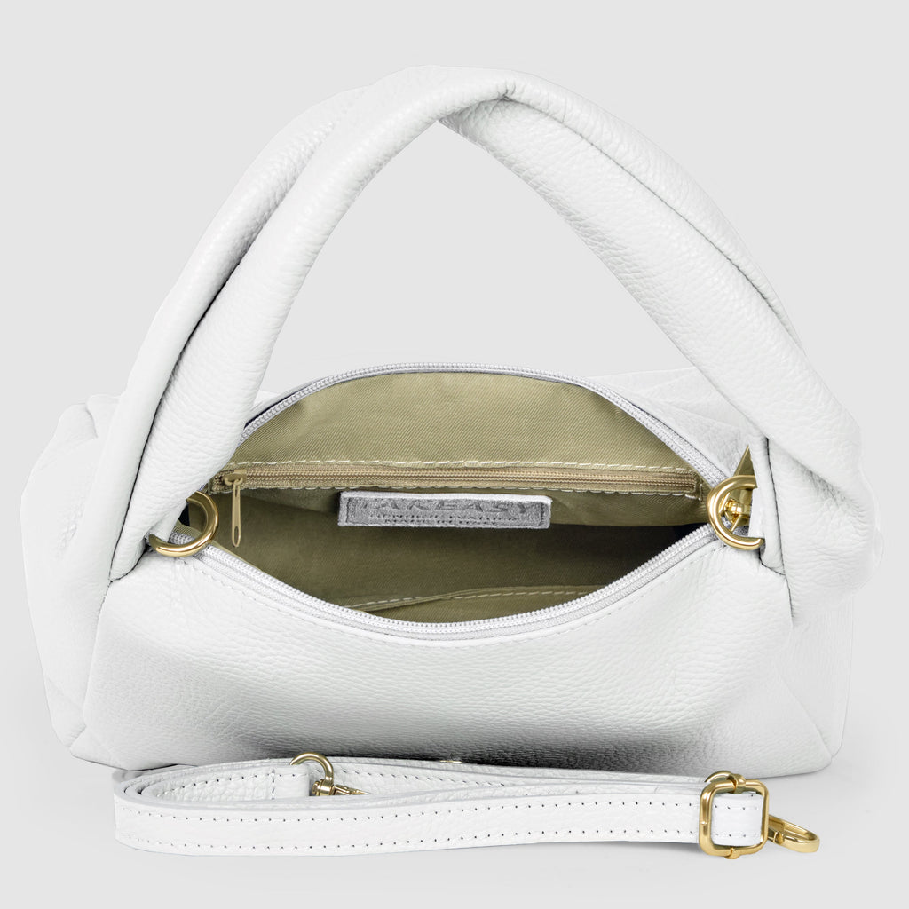 Italian Genuine Calf Leather Top-Handle Bag