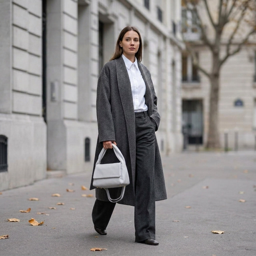 Italian Genuine Calf Leather Top-Handle Bag