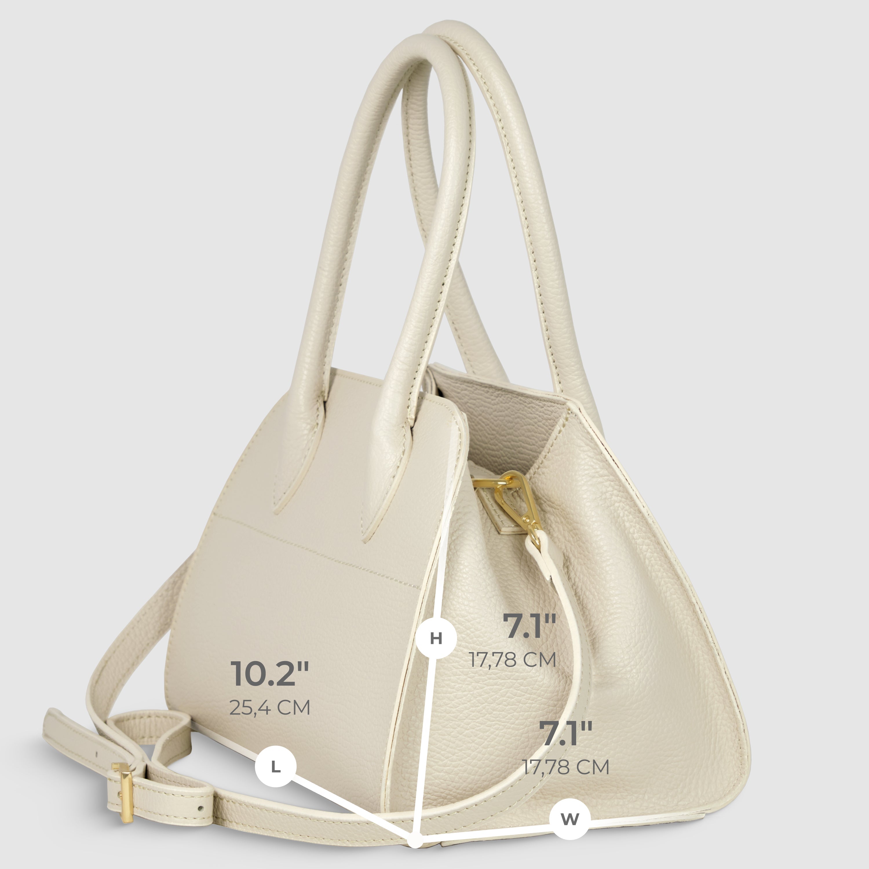 Italian Genuine Calf Leather Top-Handle Structured Bag