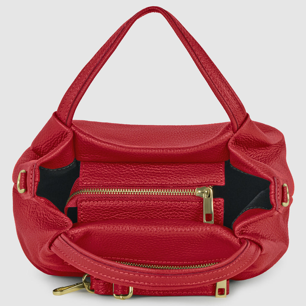 Small Italian Genuine Calf Leather Dumpling Bag