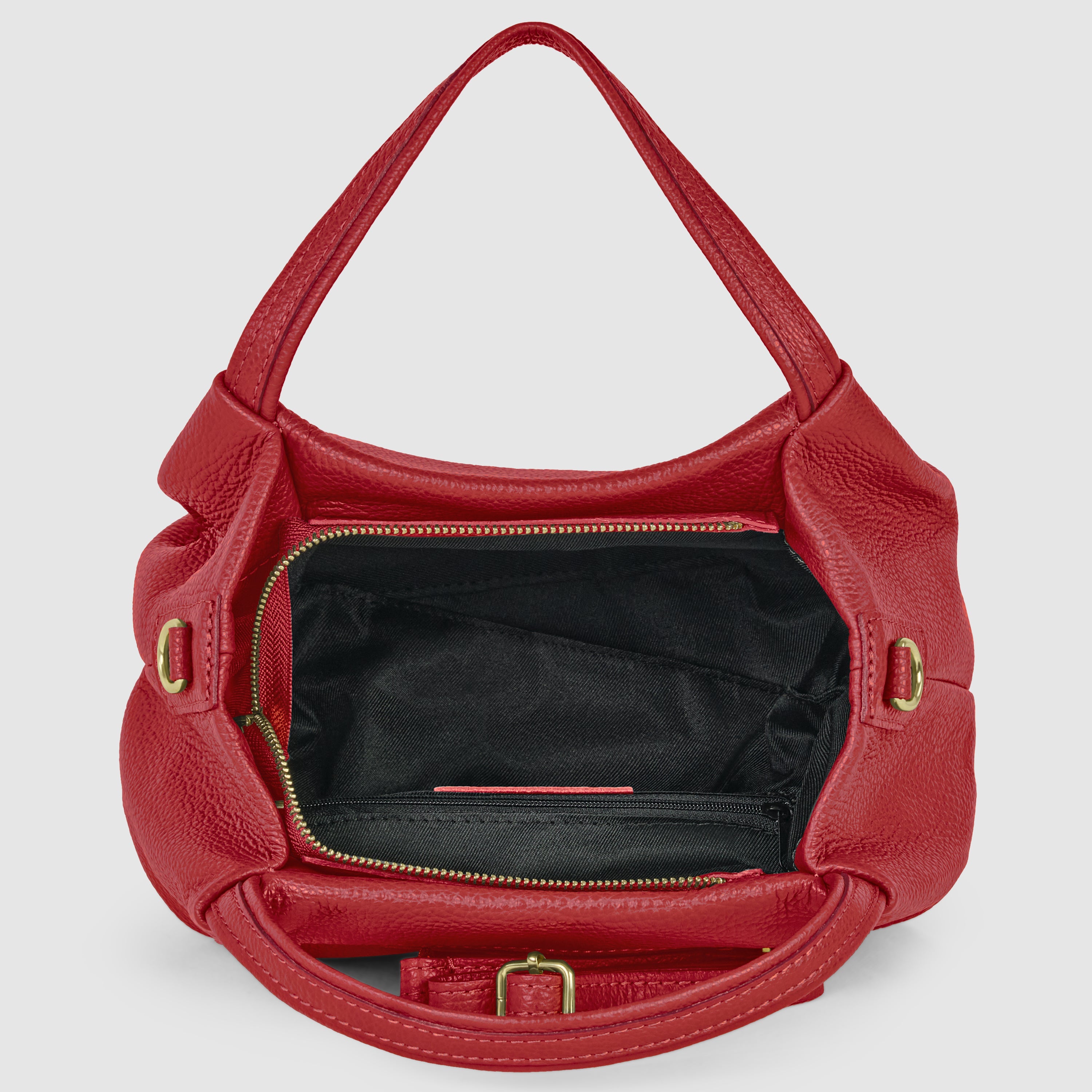 Small Italian Genuine Calf Leather Dumpling Bag