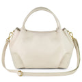 Small Italian genuine calf leather dumpling-shaped top-handle bag