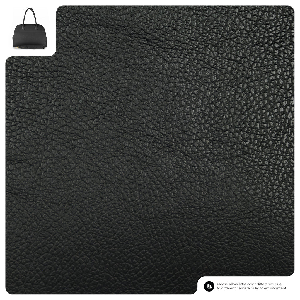 Italian Genuine Calf Leather Structured Top-Handle Bag
