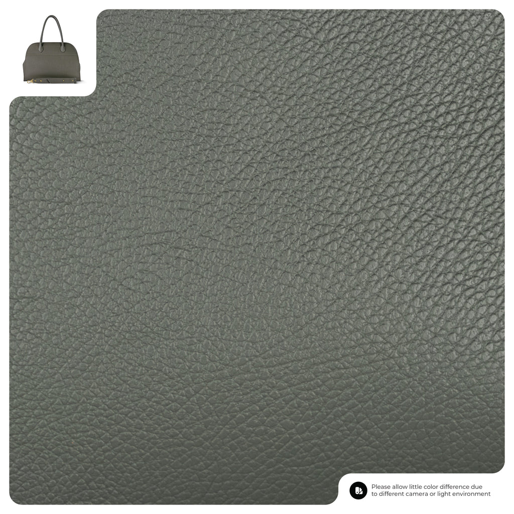 Italian Genuine Calf Leather Structured Top-Handle Bag