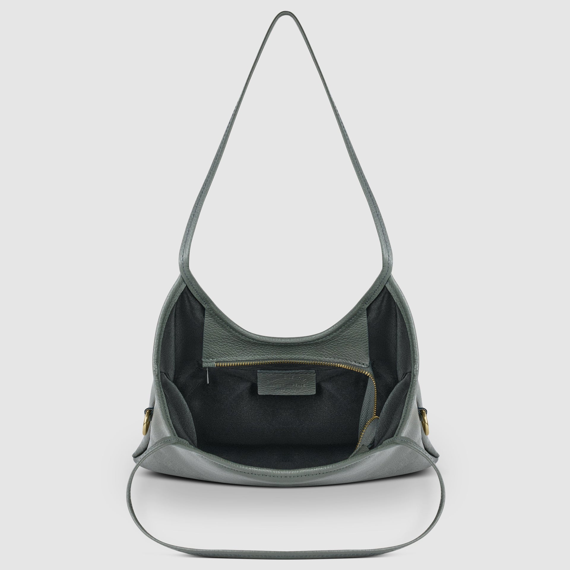 Italian Genuine Calf Leather Vertical Tote Bag with Crossbody Strap