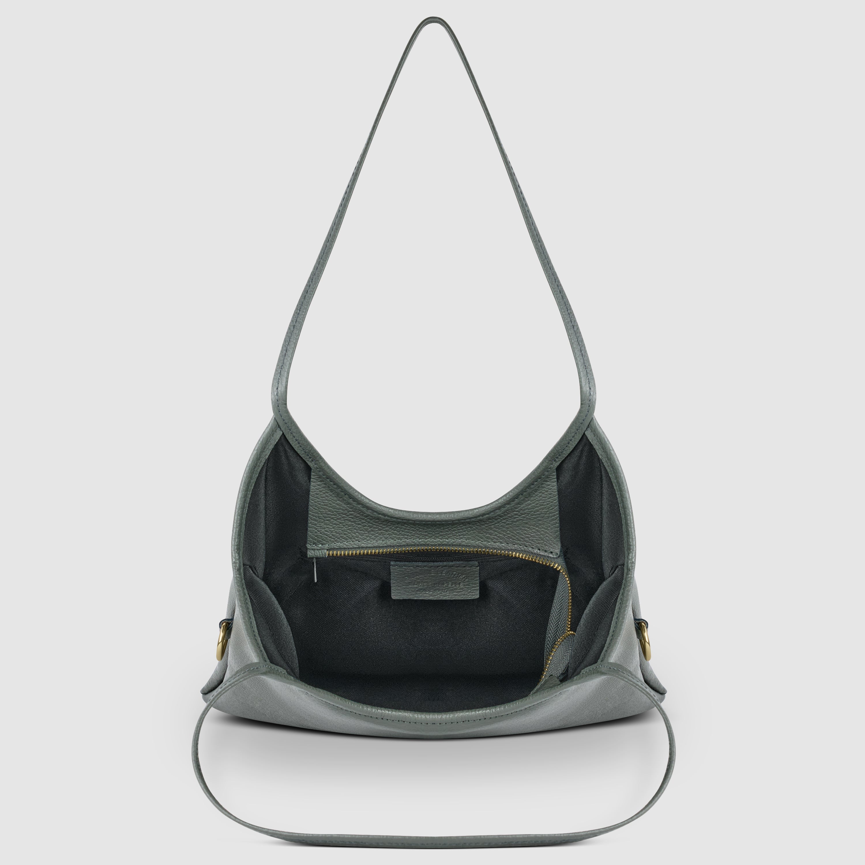 Italian Genuine Calf Leather Vertical Tote Bag with Crossbody Strap