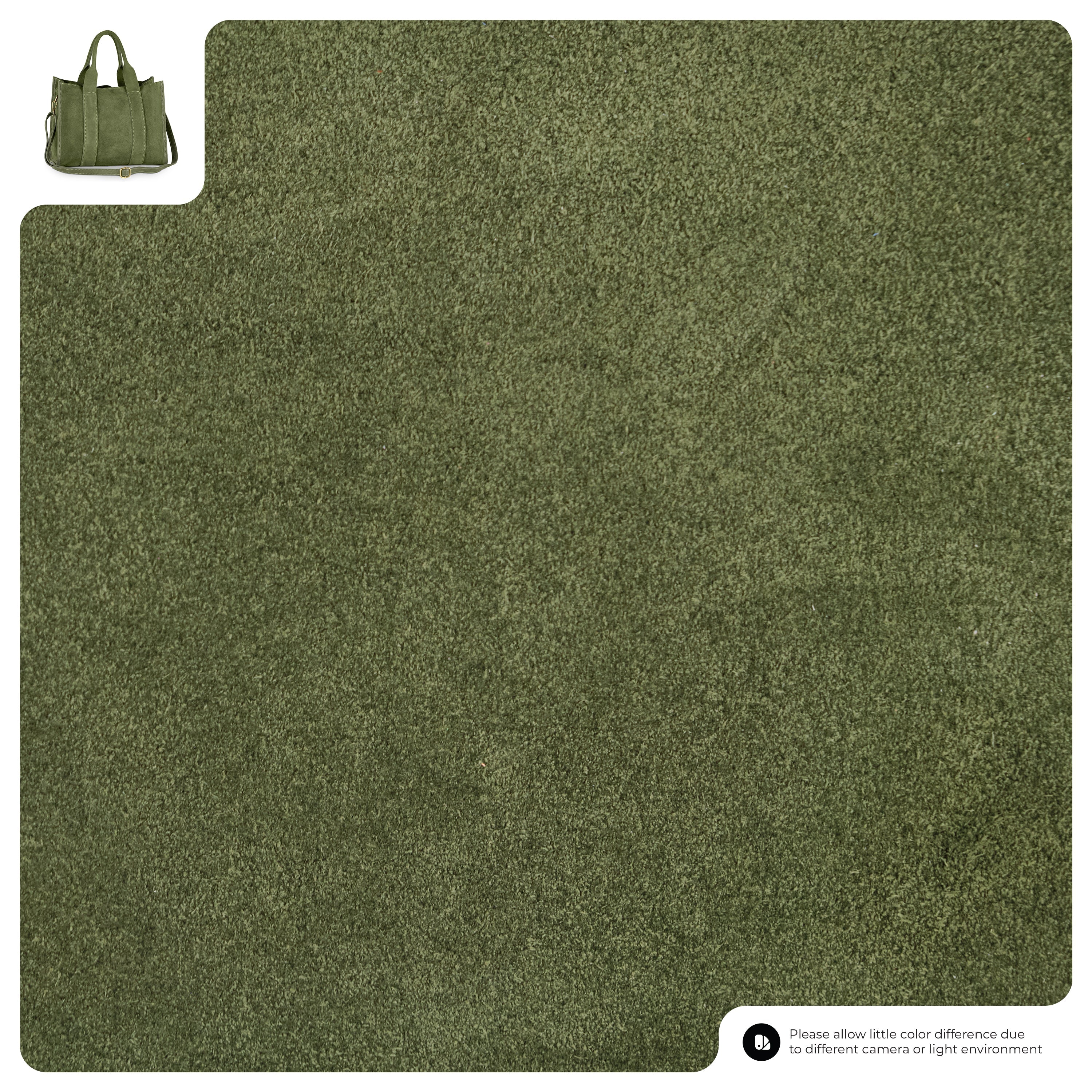Italian Genuine Suede Dark Brown Structured Tote Bag