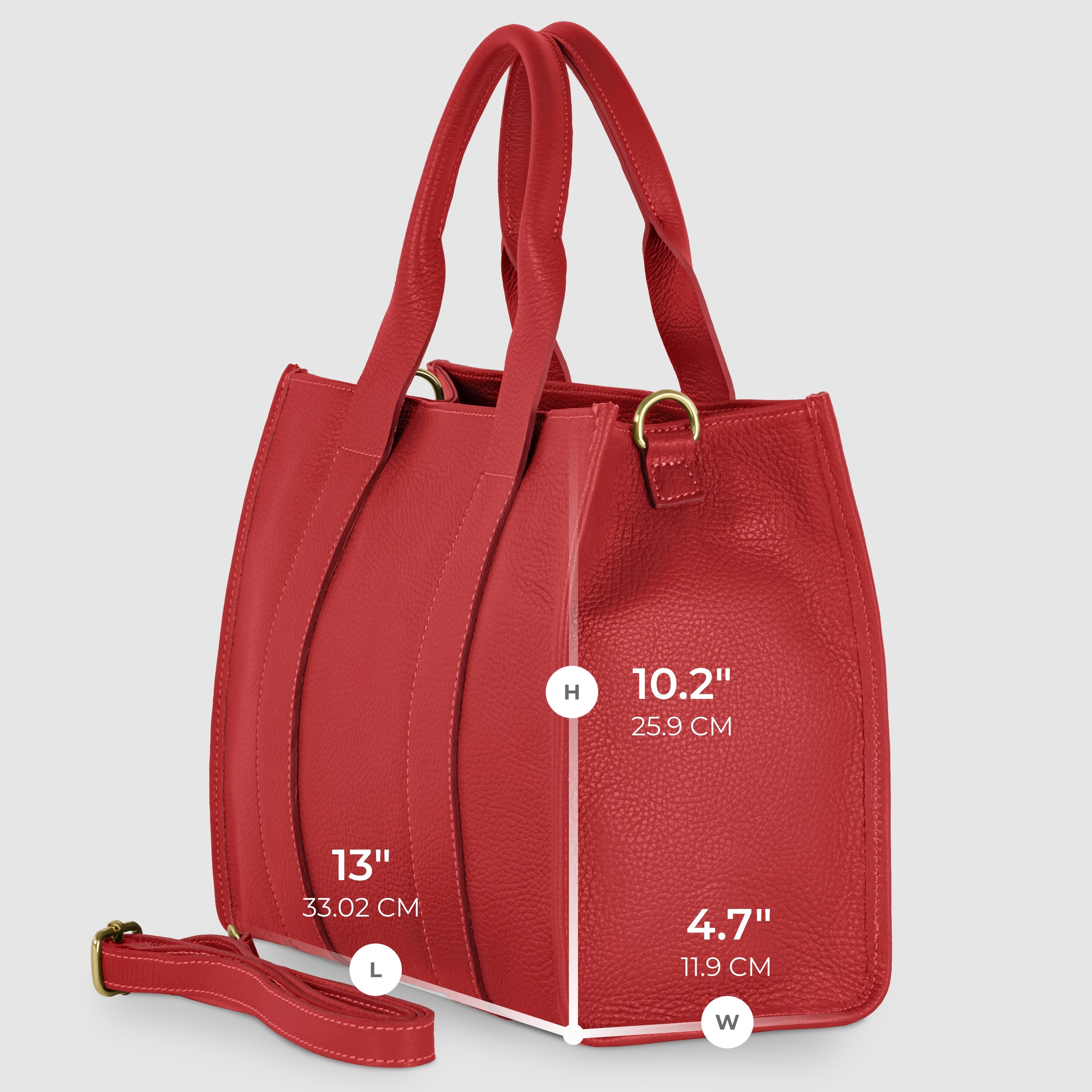 Italian Calf Leather Tote Bag – Structured Professional Purse