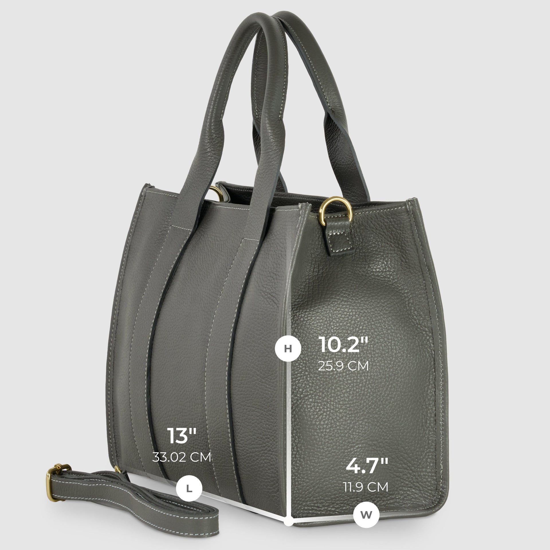 Italian Calf Leather Tote Bag – Structured Professional Purse
