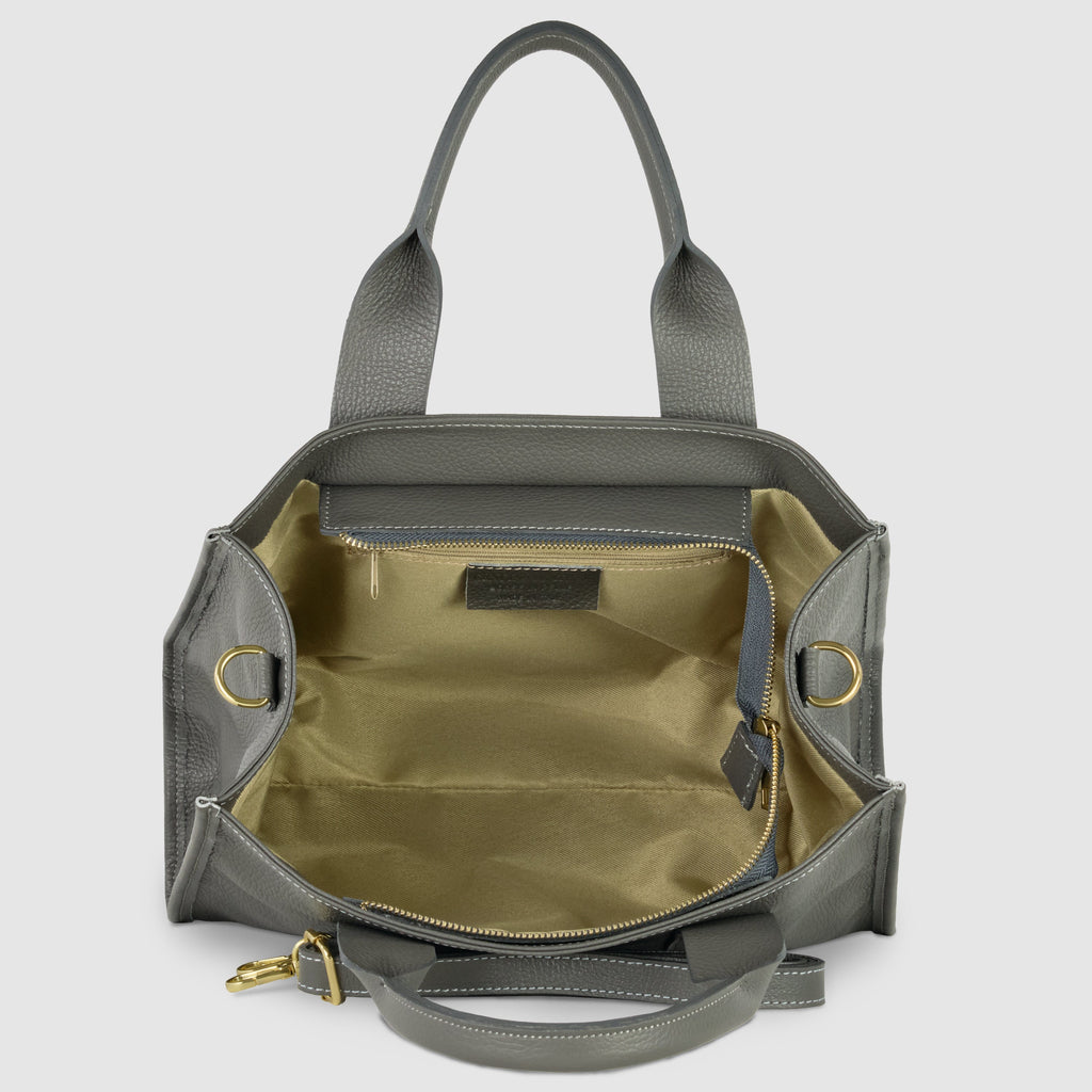 Italian Calf Leather Tote Bag – Structured Professional Purse