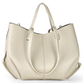 Italian Genuine Calf Leather Sculptural Tote Bag - Professional