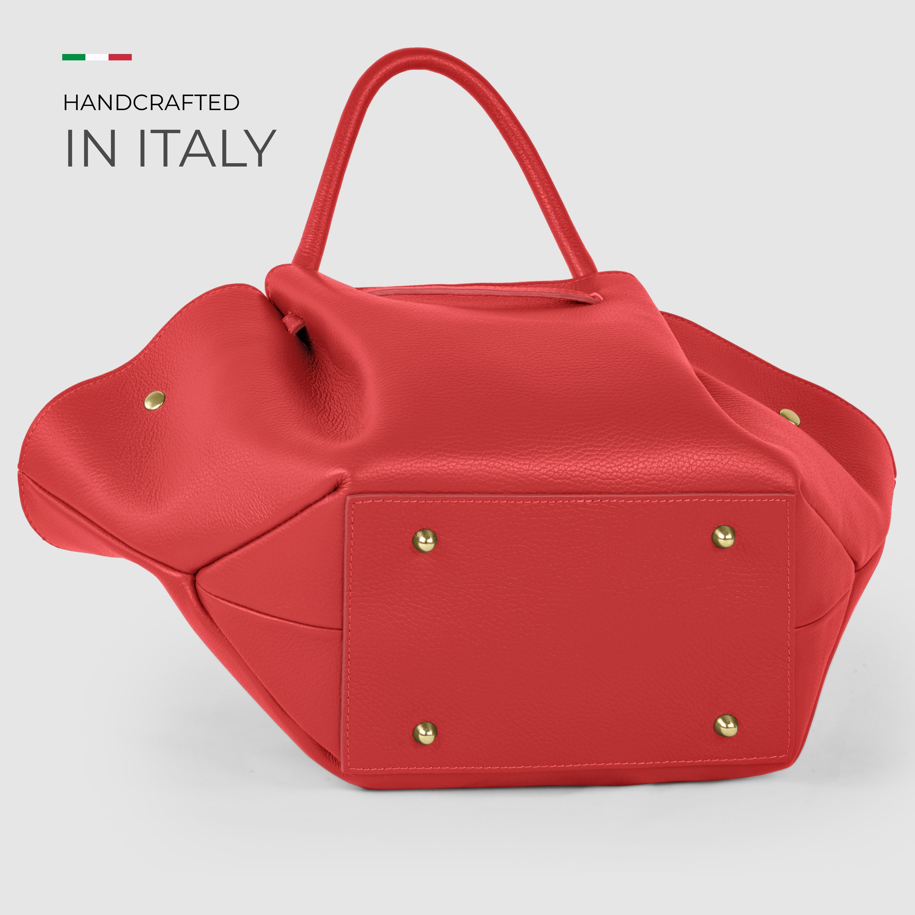 Italian Genuine Calf Leather Tote Bag