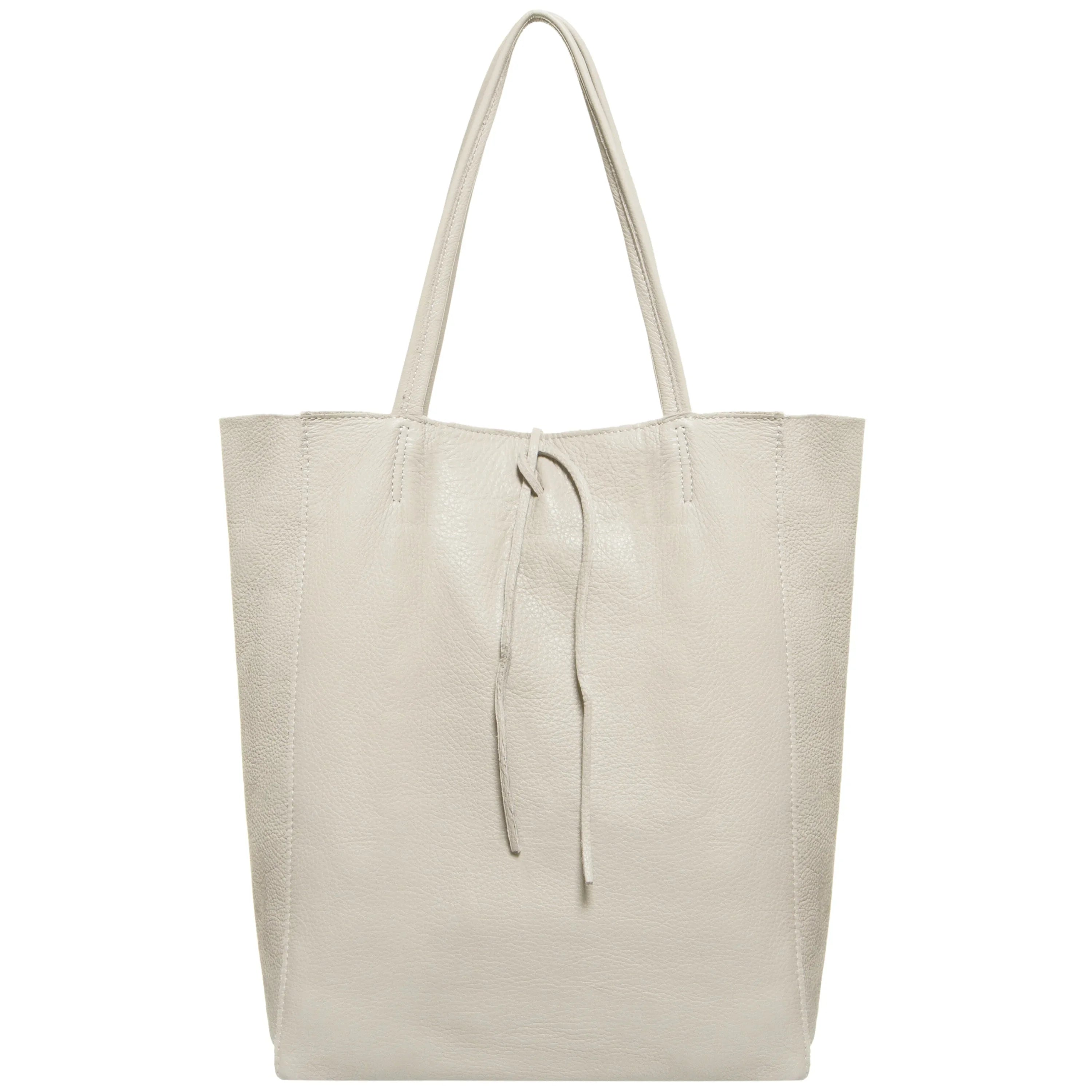 Italian Genuine Calf Leather Tote Bag - Minimalist Everyday Carryall