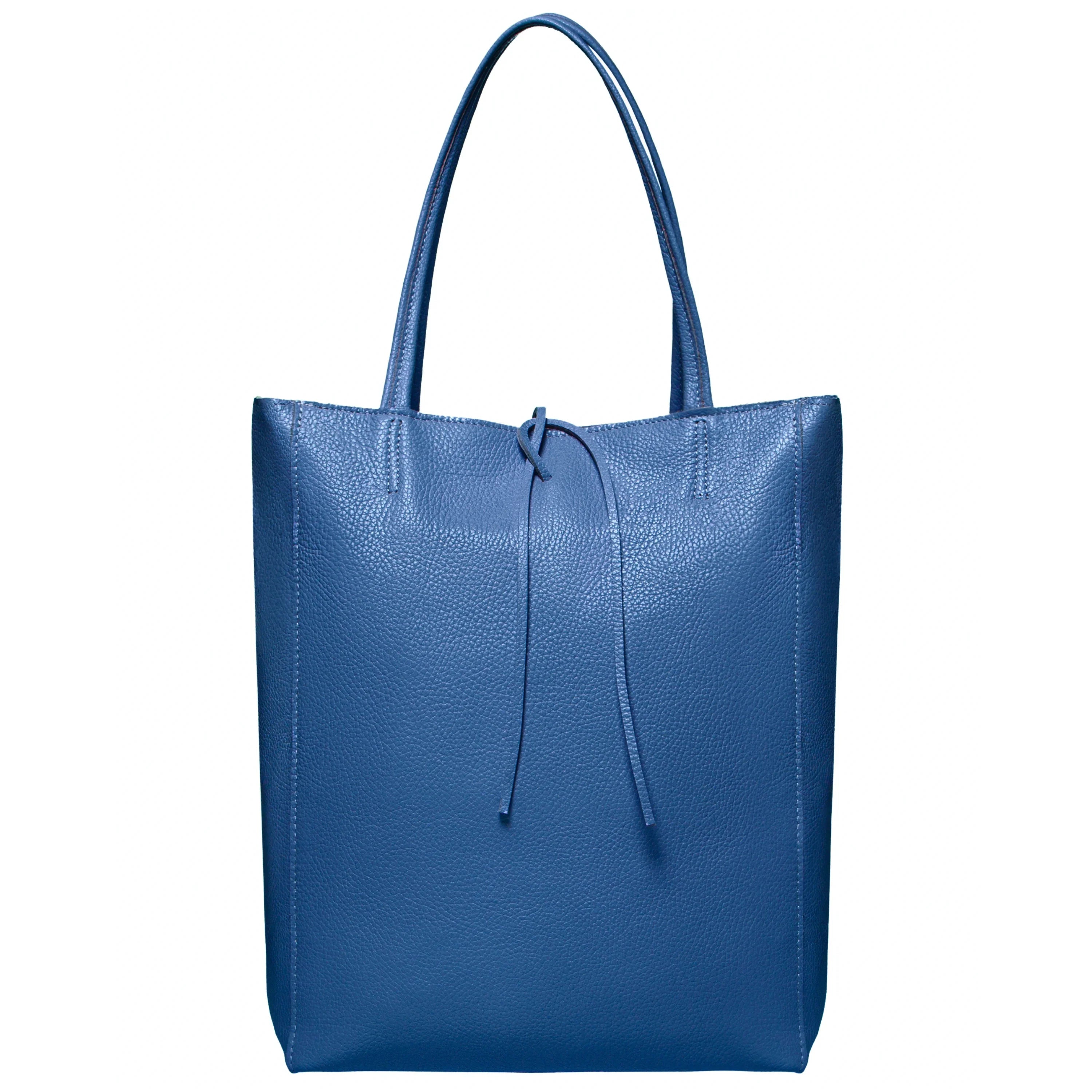 Italian Genuine Calf Leather Tote Bag - Minimalist Everyday Carryall