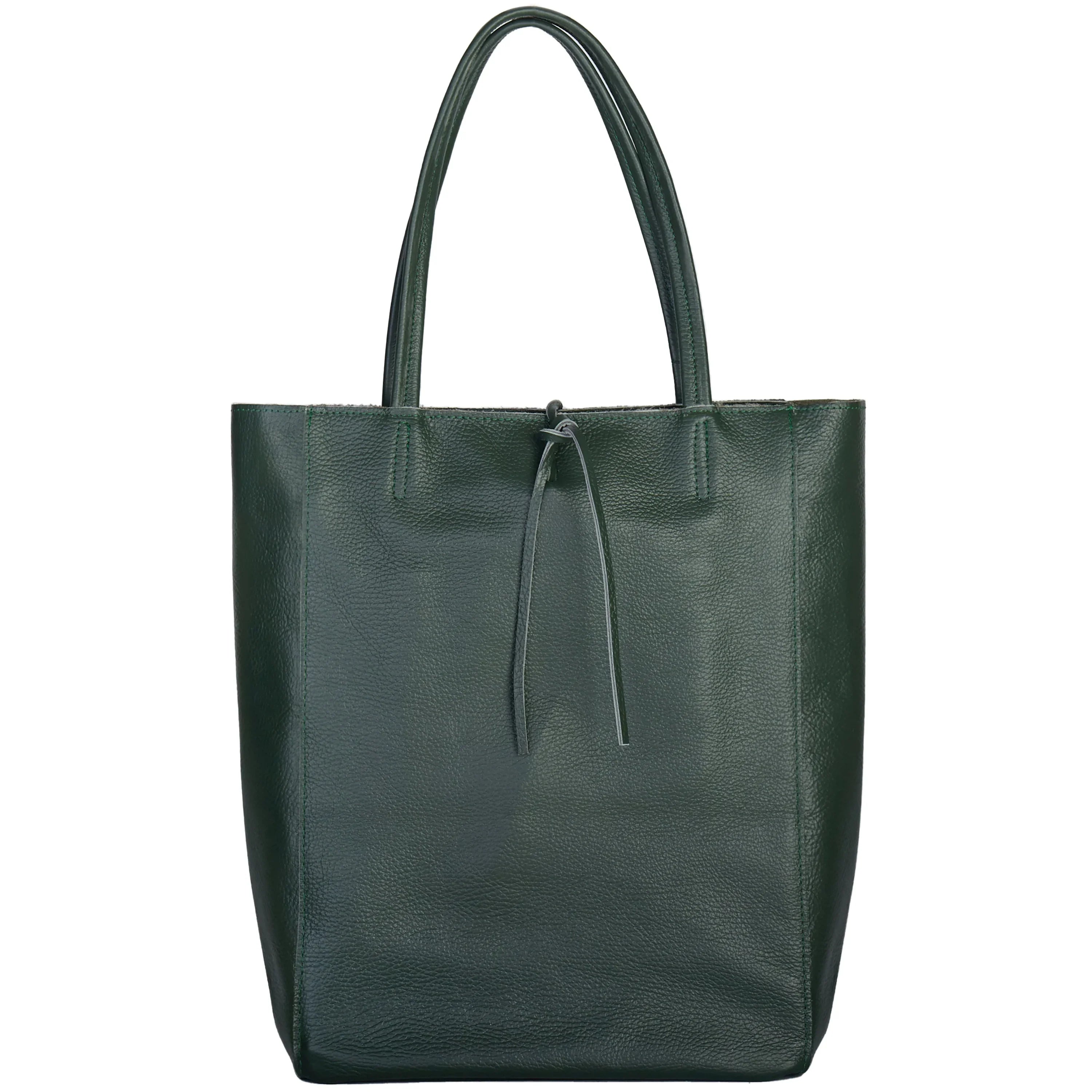 Italian Genuine Calf Leather Tote Bag - Minimalist Everyday Carryall