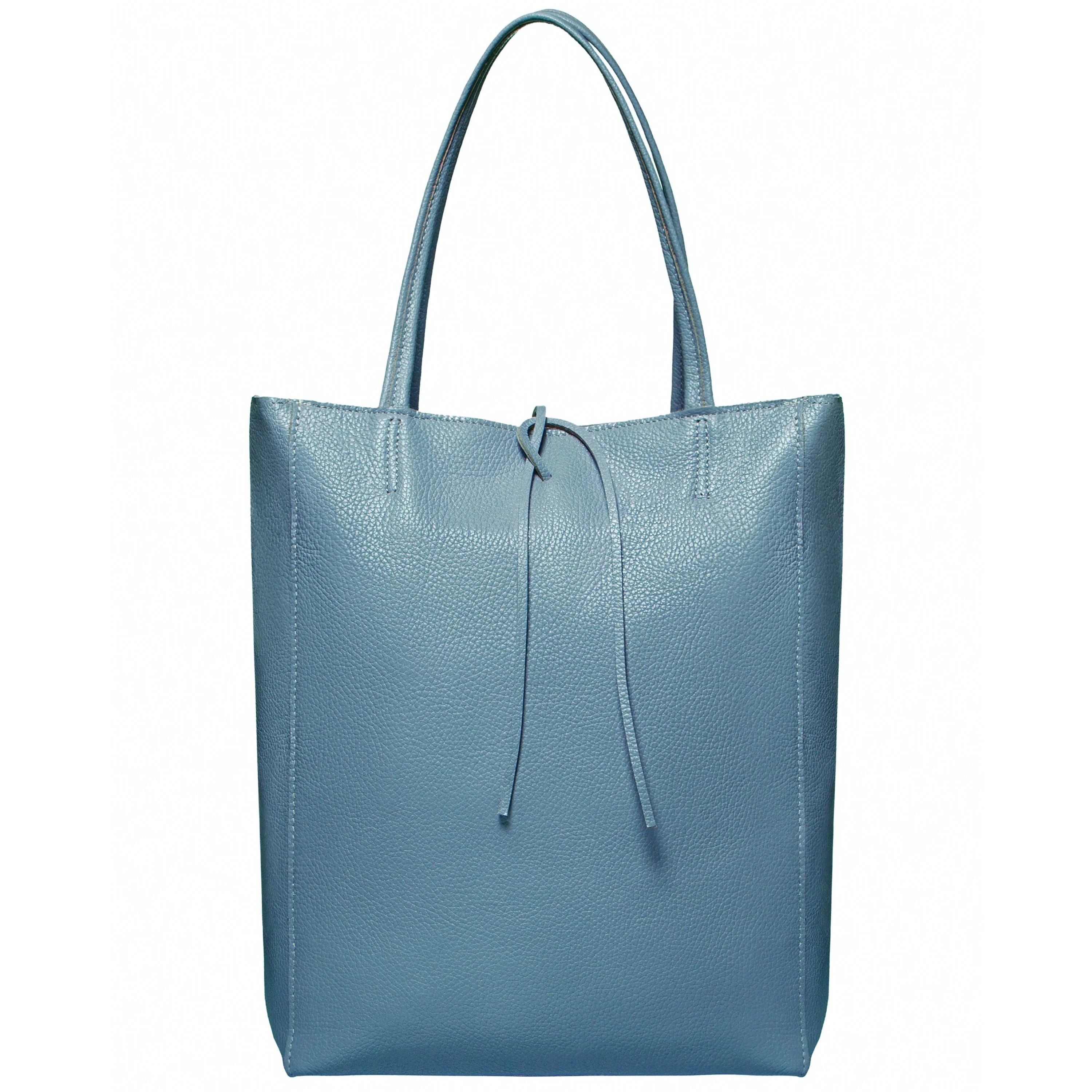 Italian Genuine Calf Leather Tote Bag - Minimalist Everyday Carryall