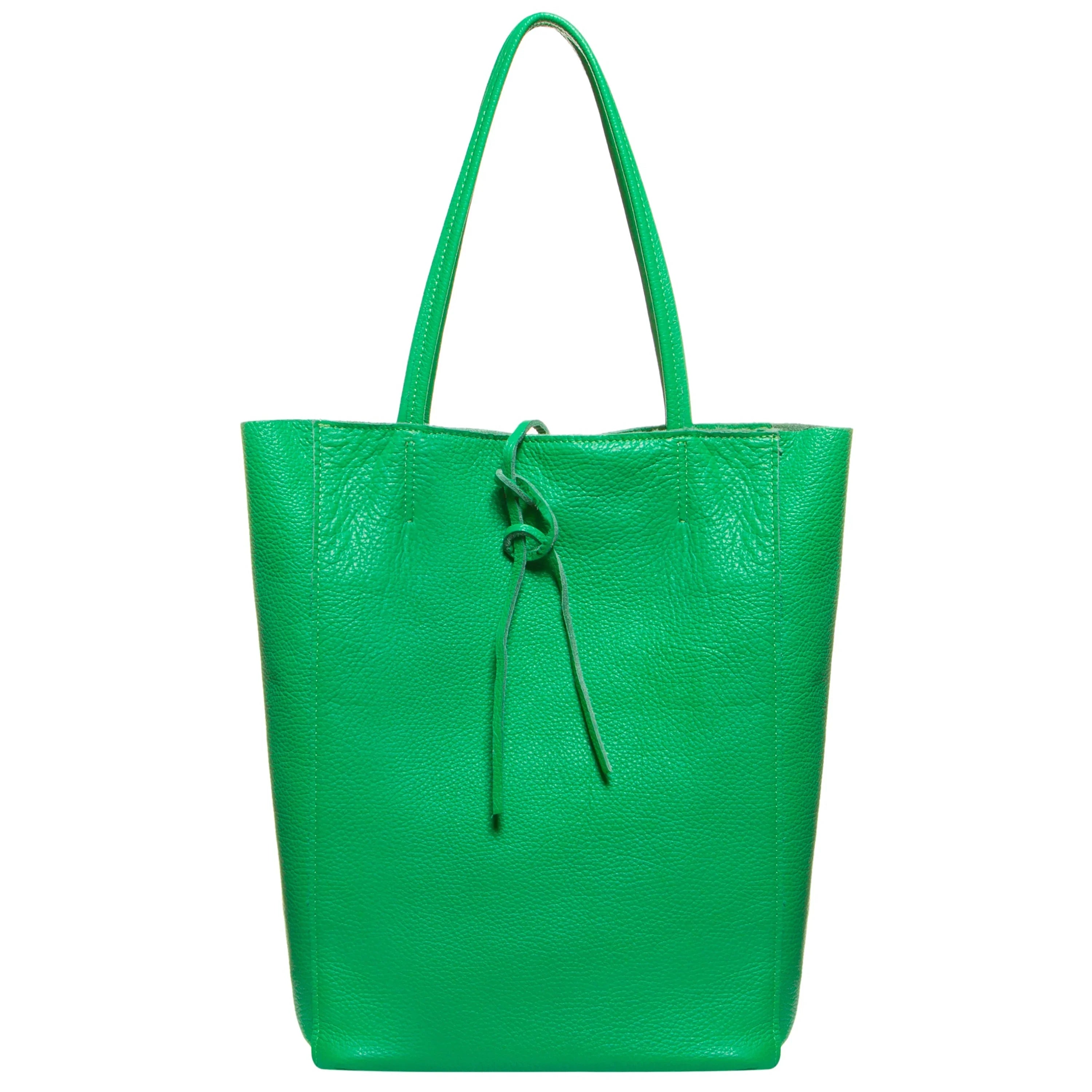 Italian Genuine Calf Leather Tote Bag - Minimalist Everyday Carryall