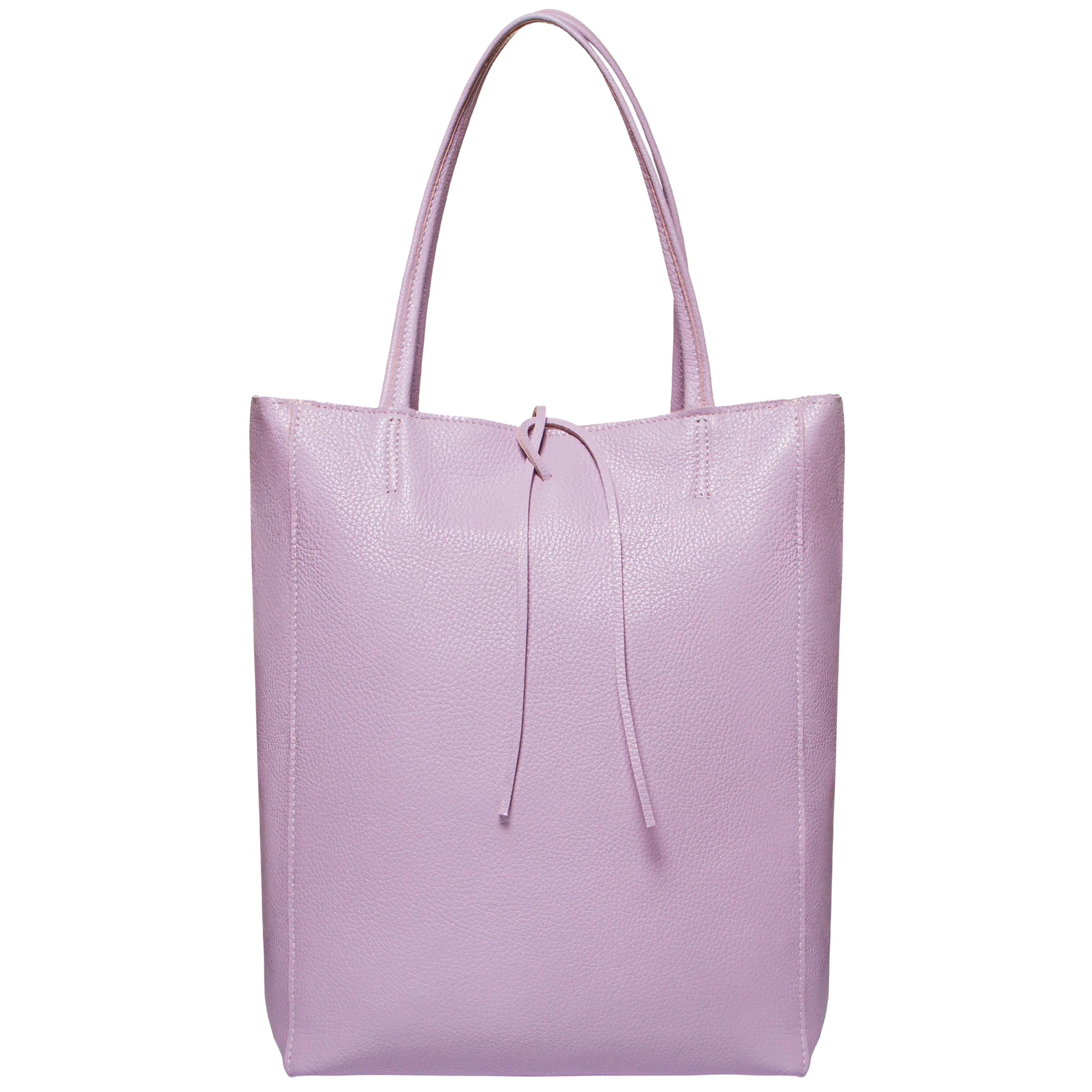 Italian Genuine Calf Leather Tote Bag - Minimalist Everyday Carryall