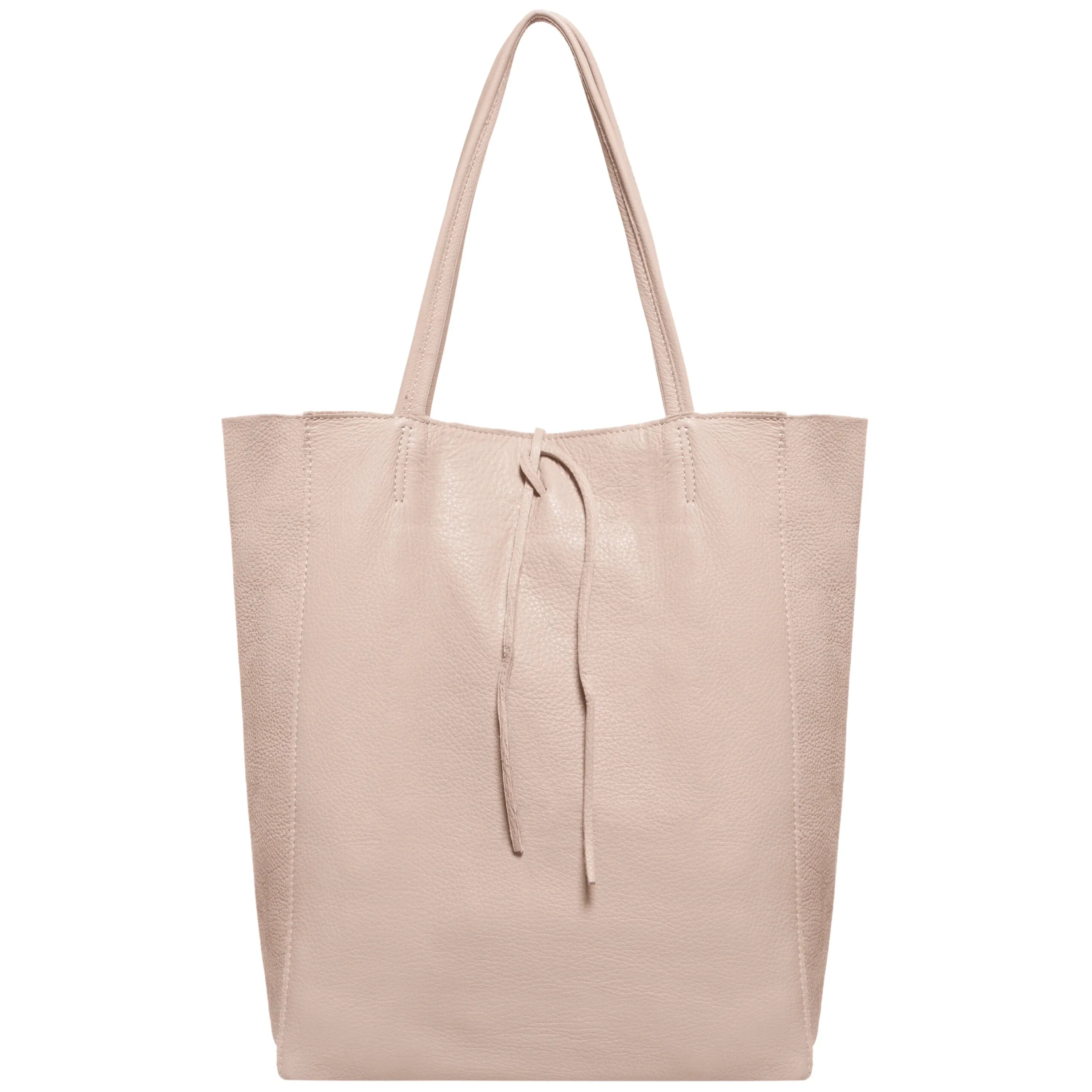 Italian Genuine Calf Leather Tote Bag - Minimalist Everyday Carryall