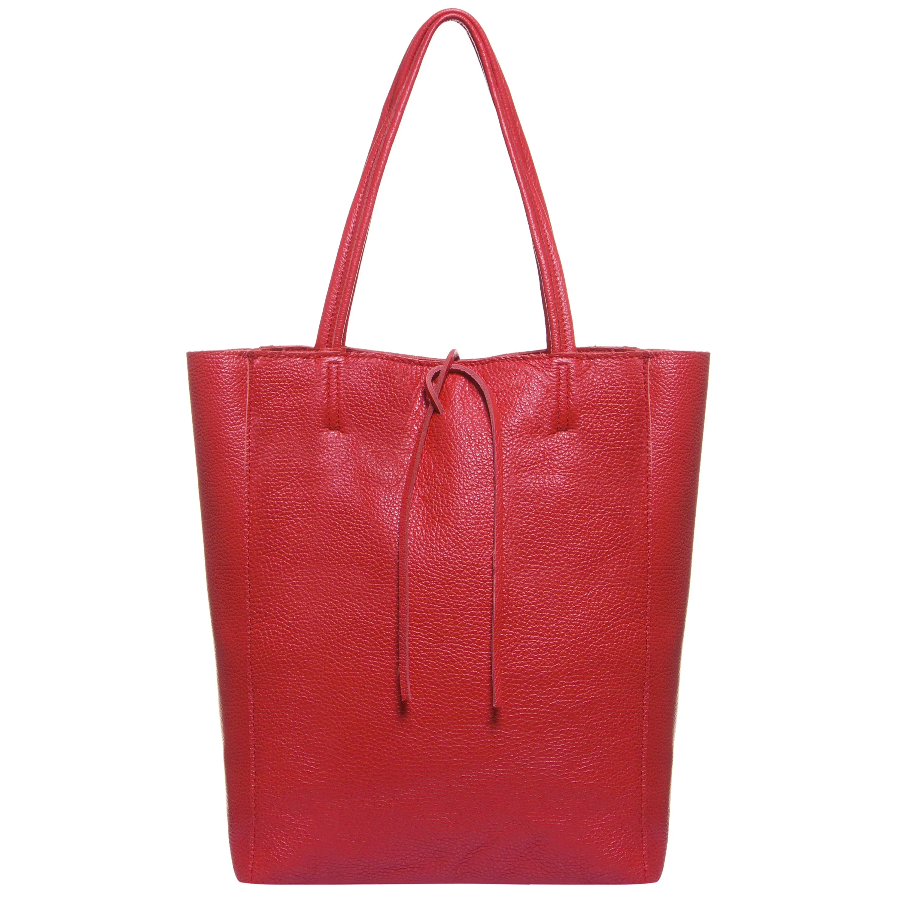 Italian Genuine Calf Leather Tote Bag - Minimalist Everyday Carryall
