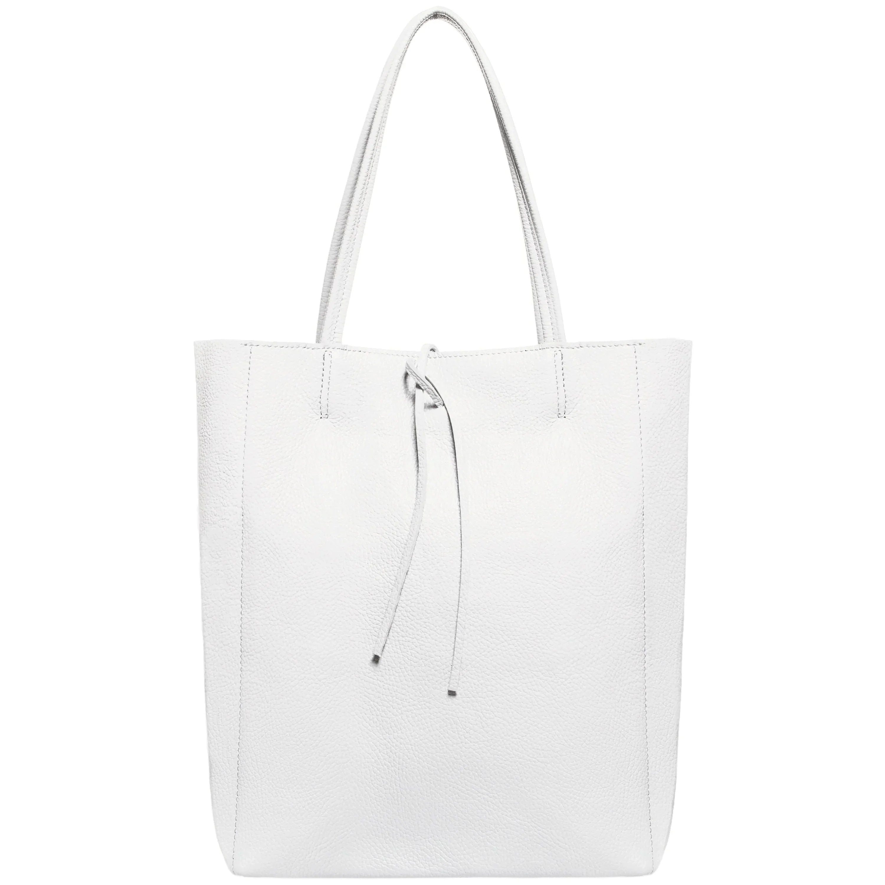 Italian Genuine Calf Leather Tote Bag - Minimalist Everyday Carryall