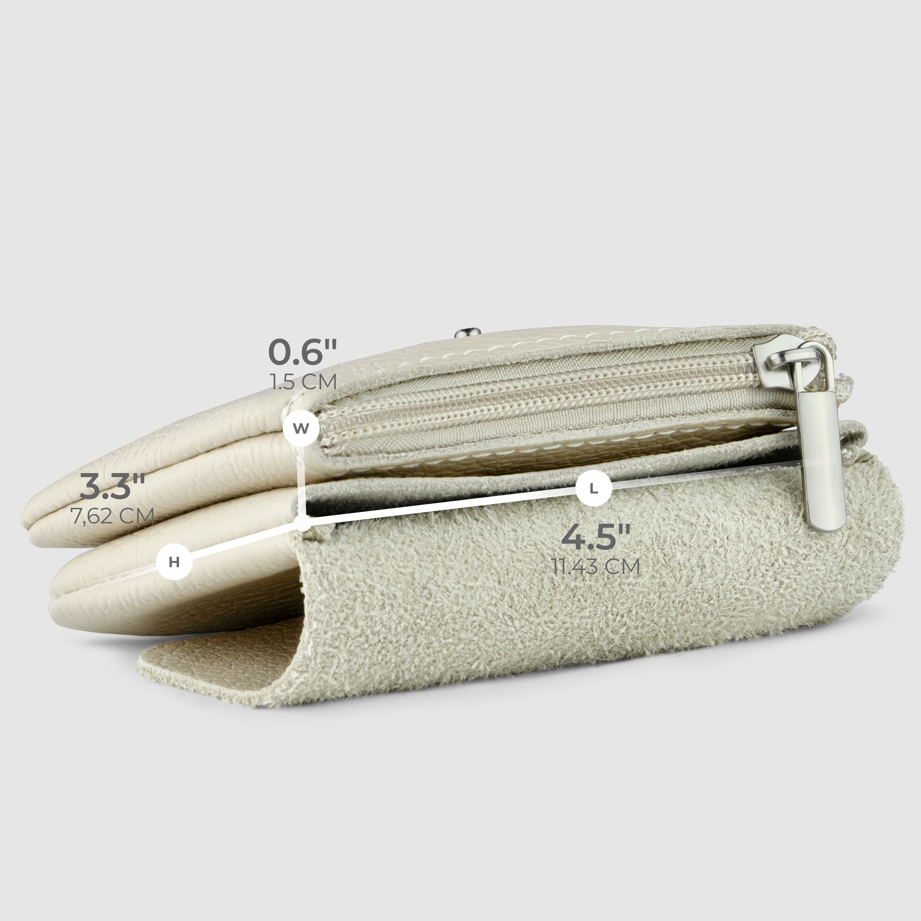 Slim Italian Genuine Calf Leather Snap Wallet