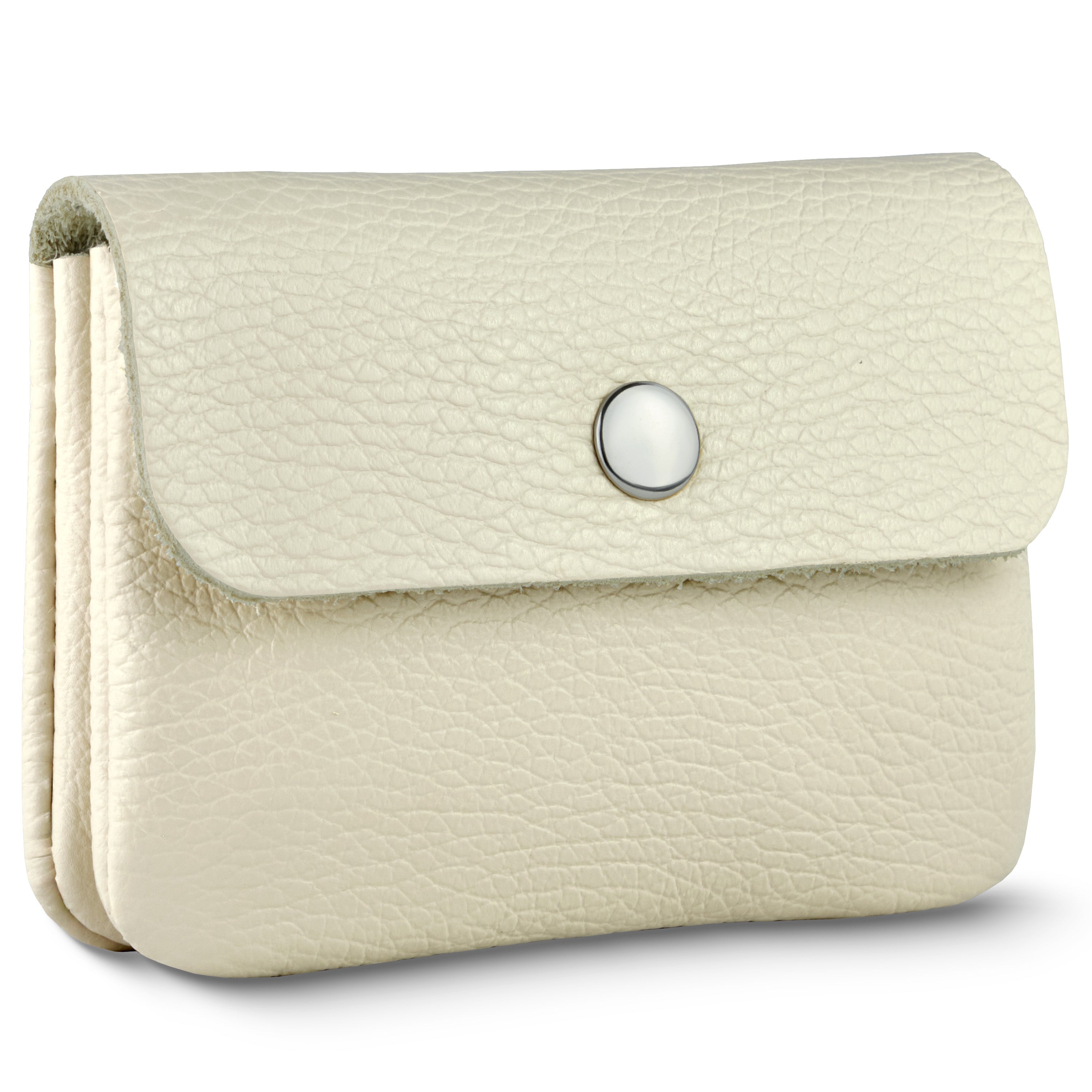 Slim Italian Genuine Calf Leather Snap Wallet
